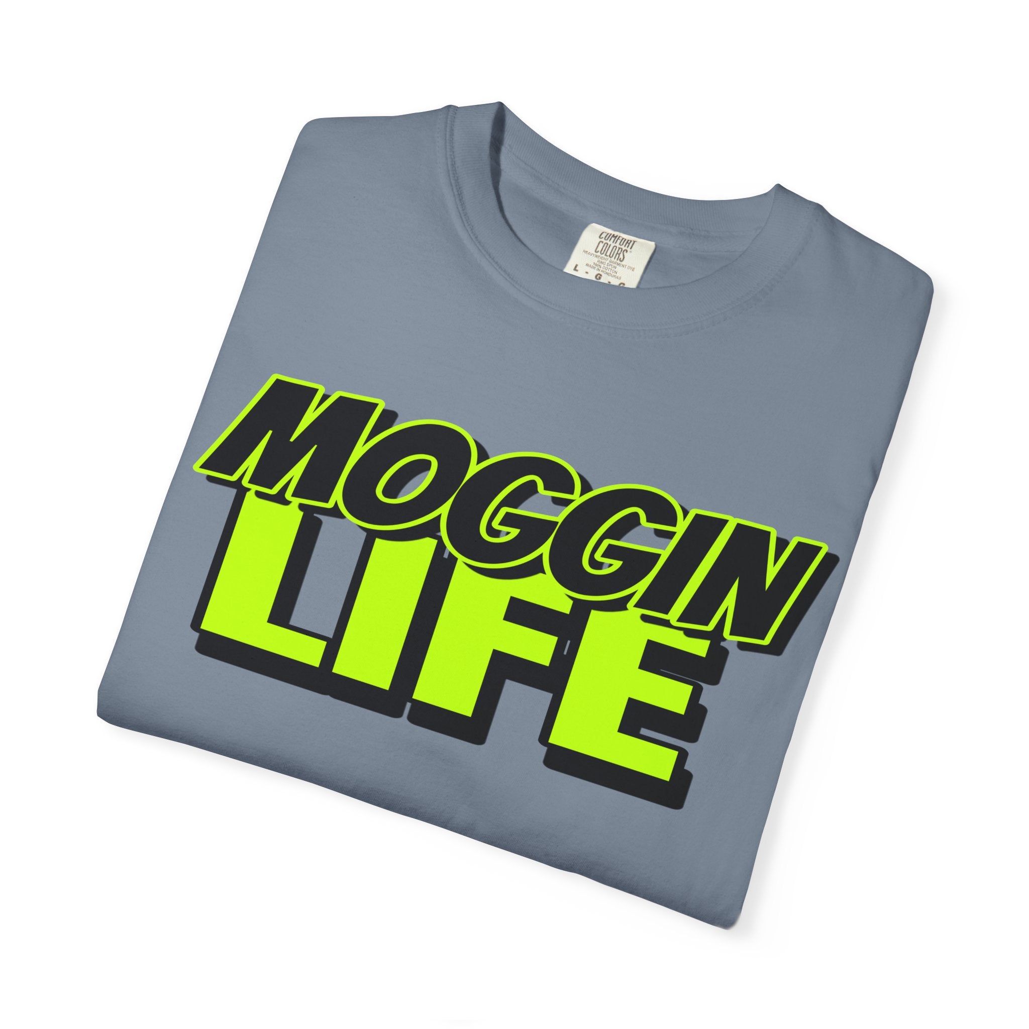 "Moggin Life" — Bold Neon Graphic Tee