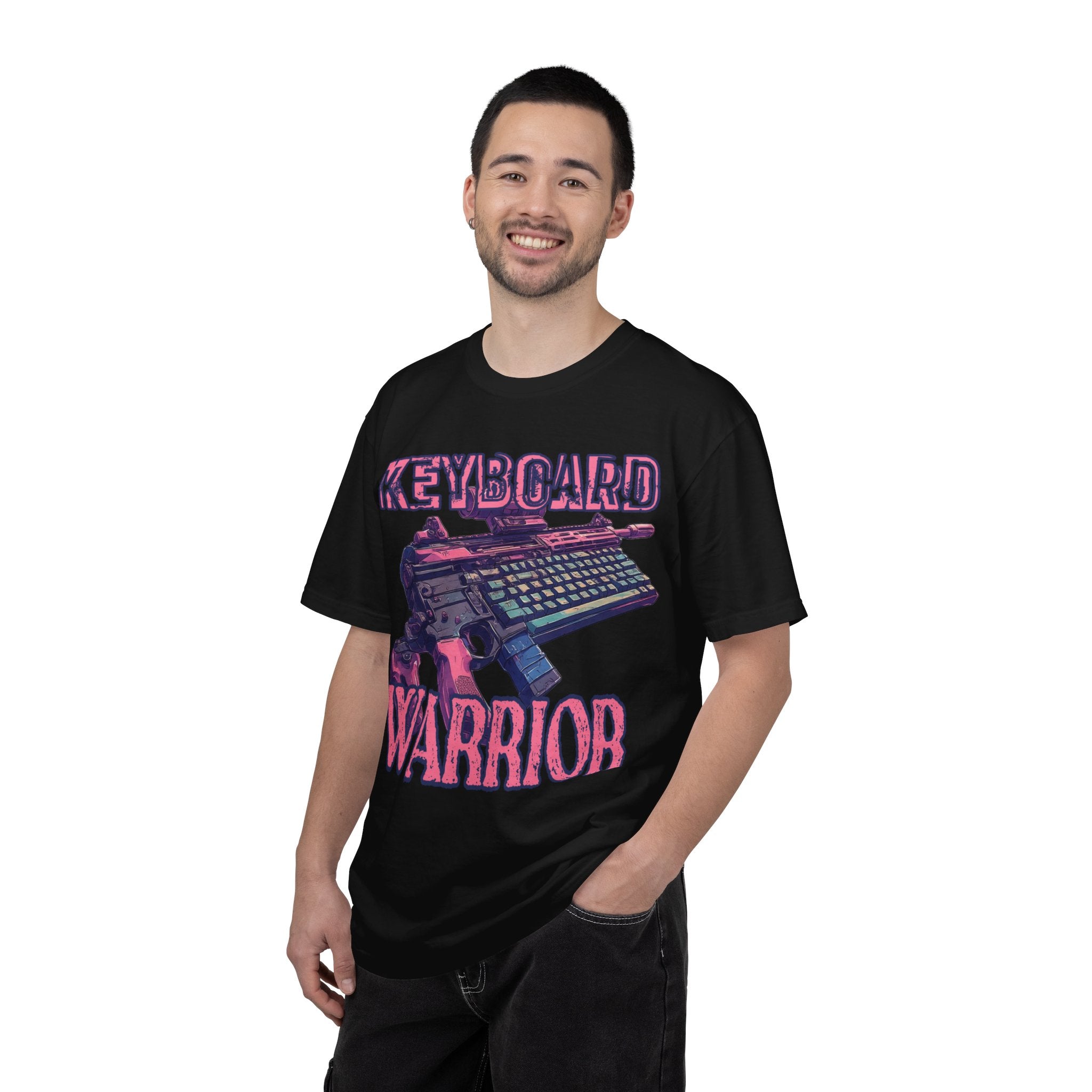 "Keyboard Warrior" Pink Graphic Tee