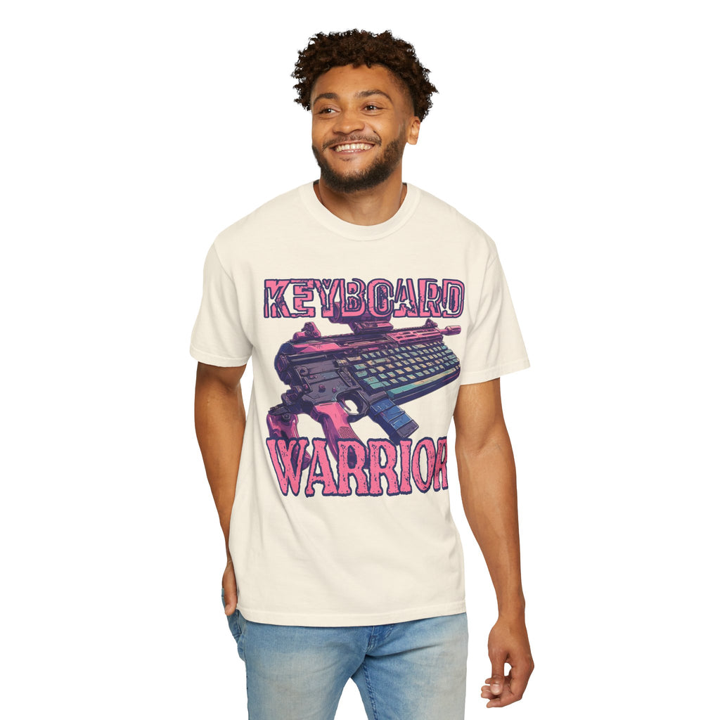 "Keyboard Warrior" Pink Graphic Tee