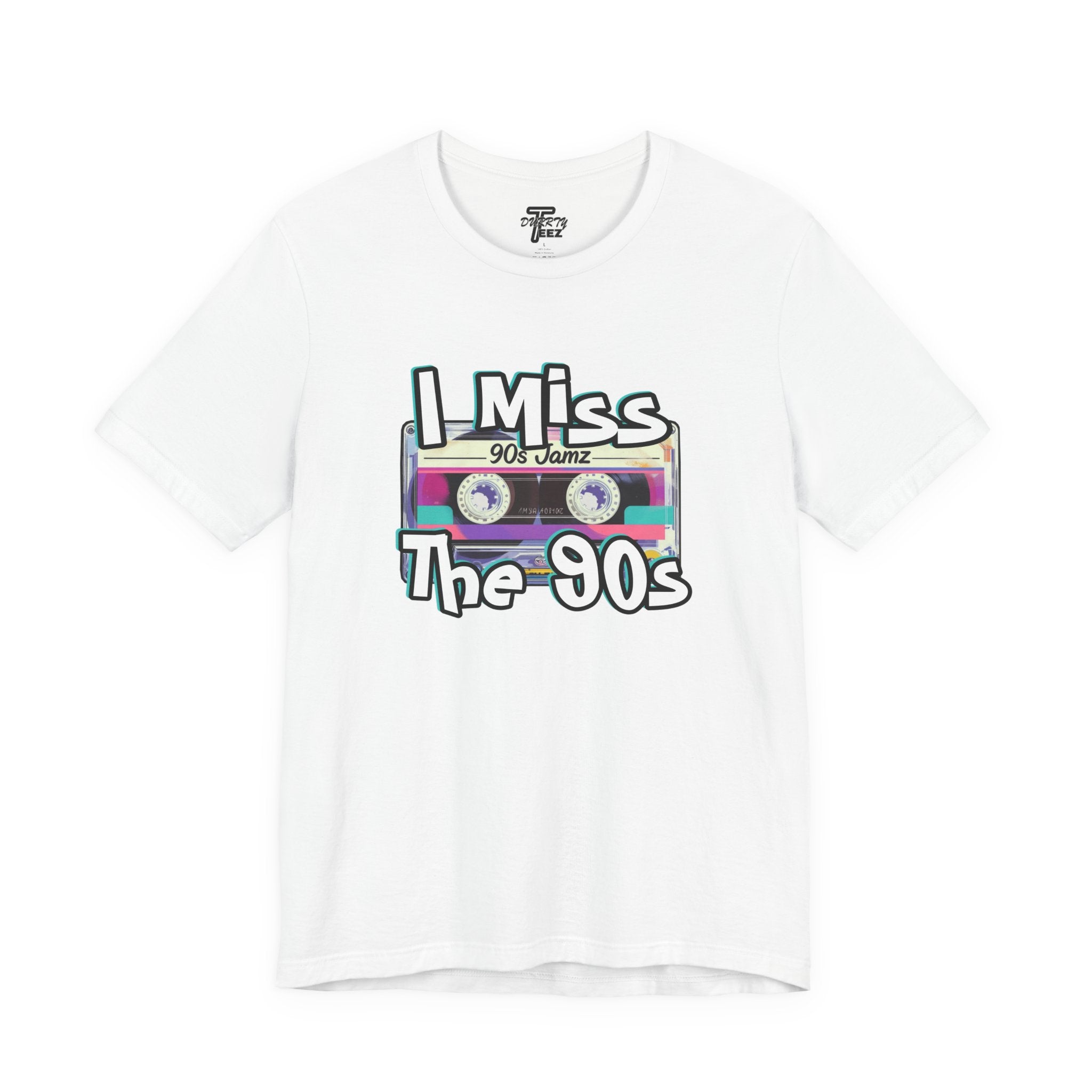 "I Miss The 90s" Retro Cassette Nostalgia Graphic Tee