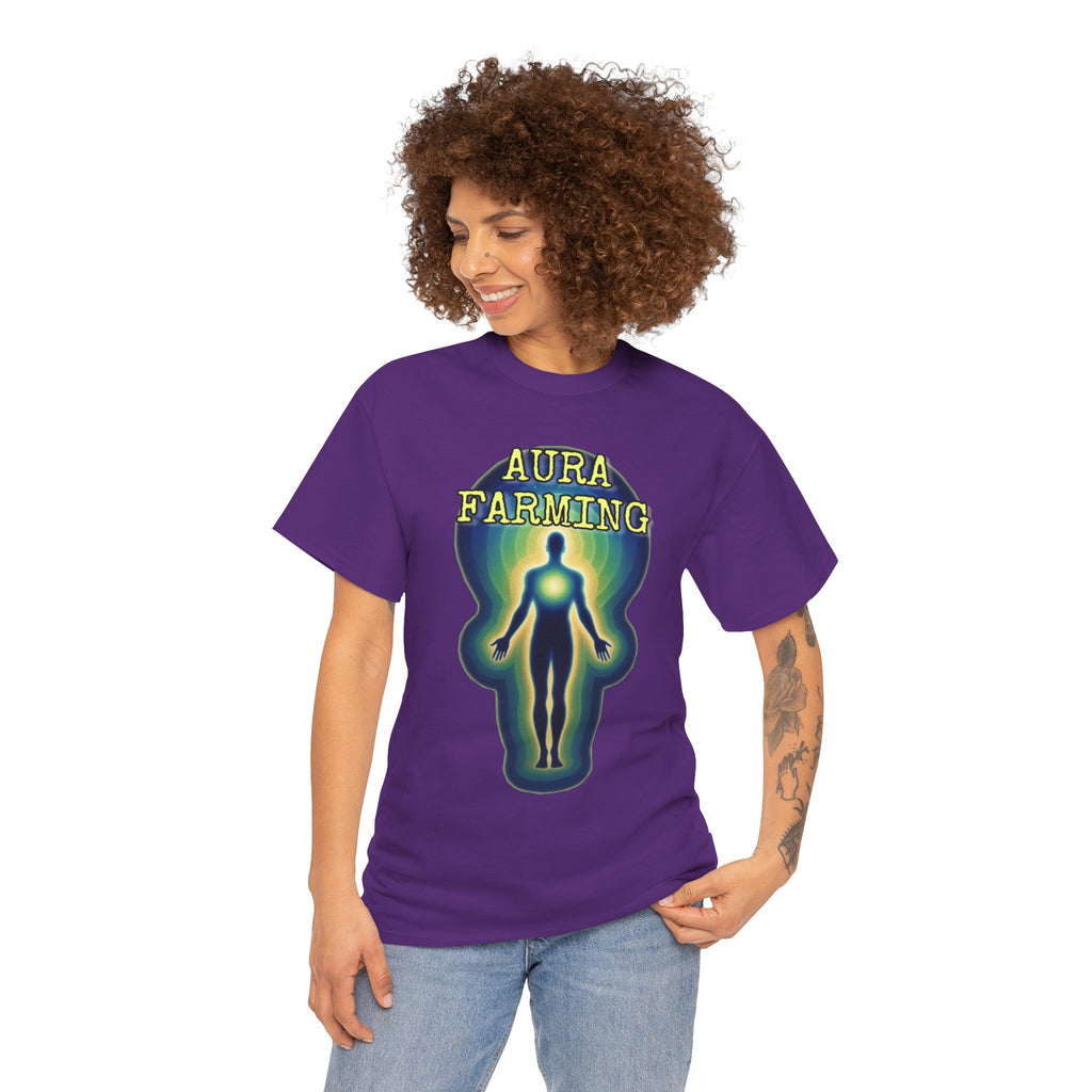 "Aura Farming" — Spiritual Energy Graphic Tee