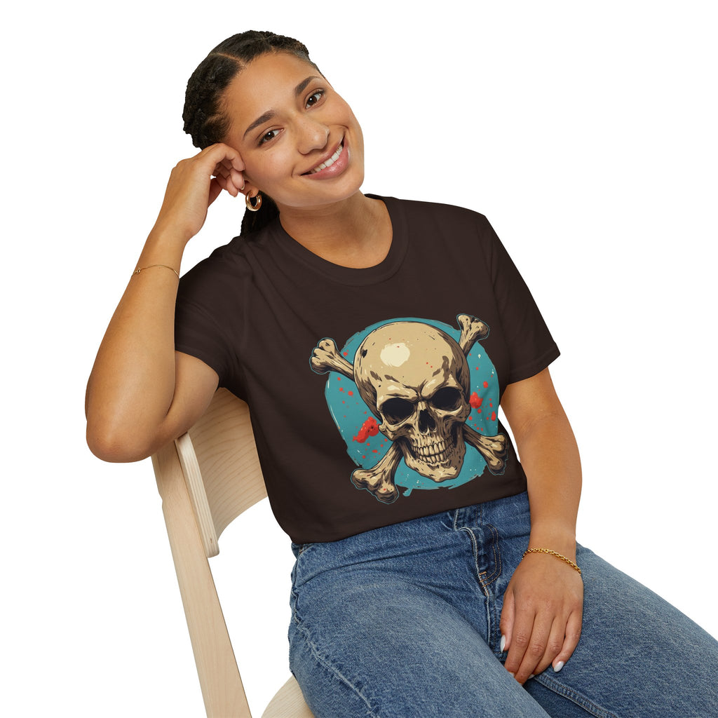 "Skull & Crossbones" Retro Pirate Skull Graphic Tee