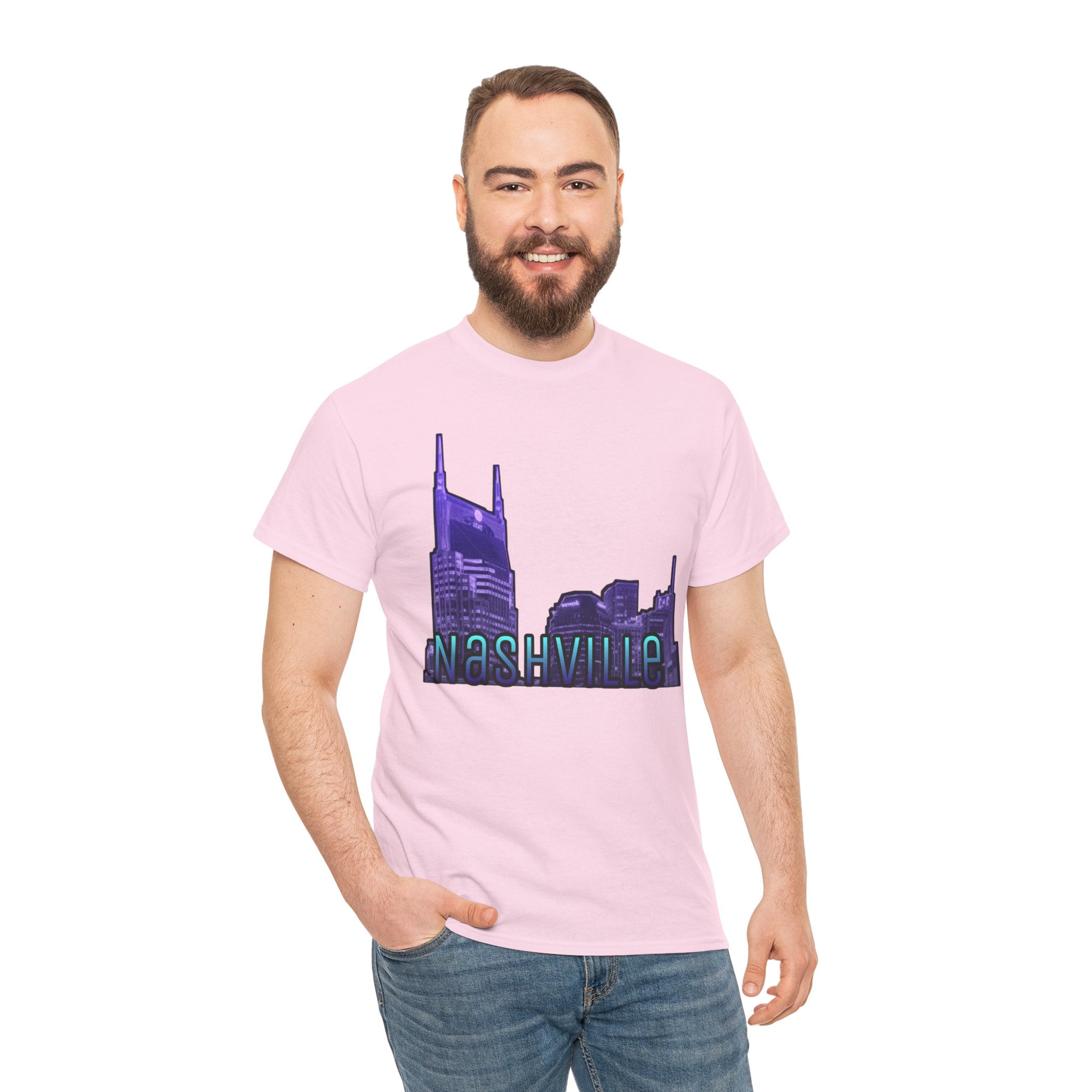 "Nashville Skyline" - Nashville Tennessee Graphic Tee