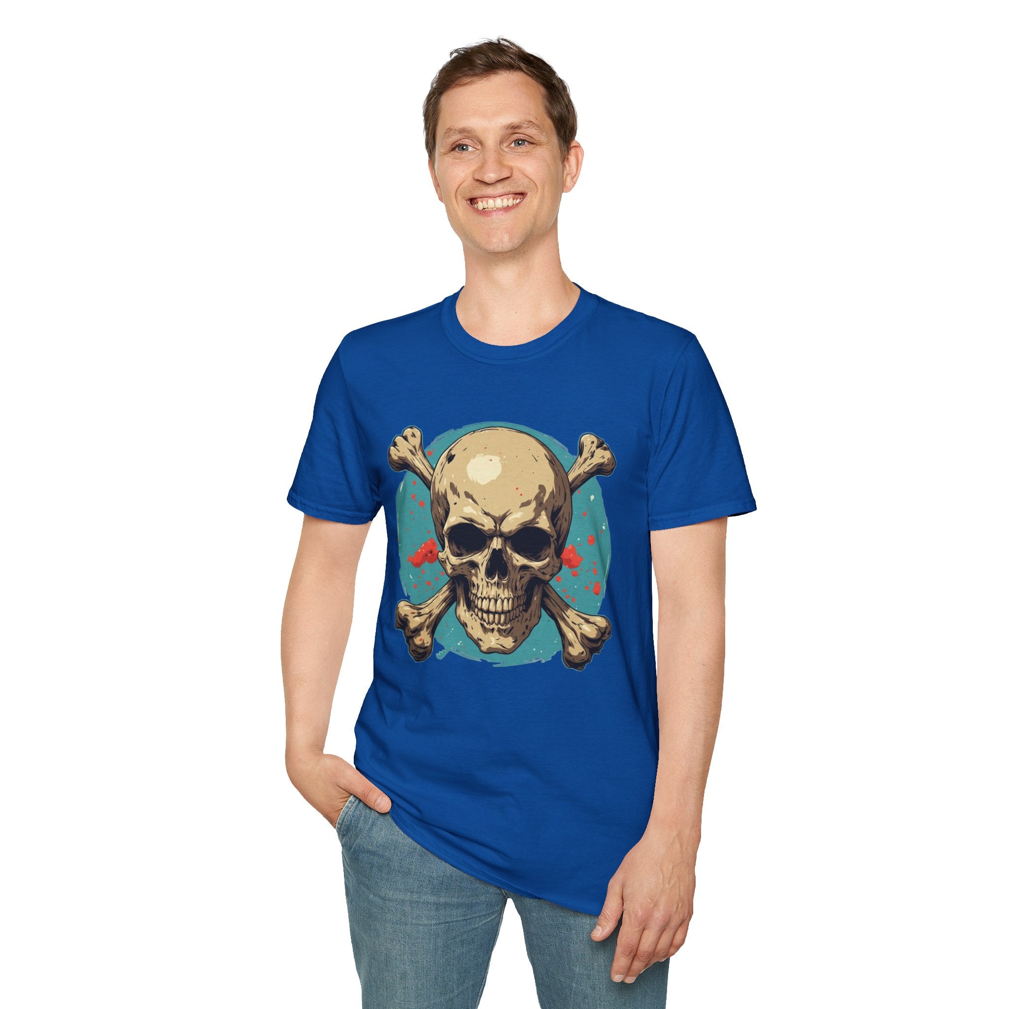 "Skull & Crossbones" Retro Pirate Skull Graphic Tee