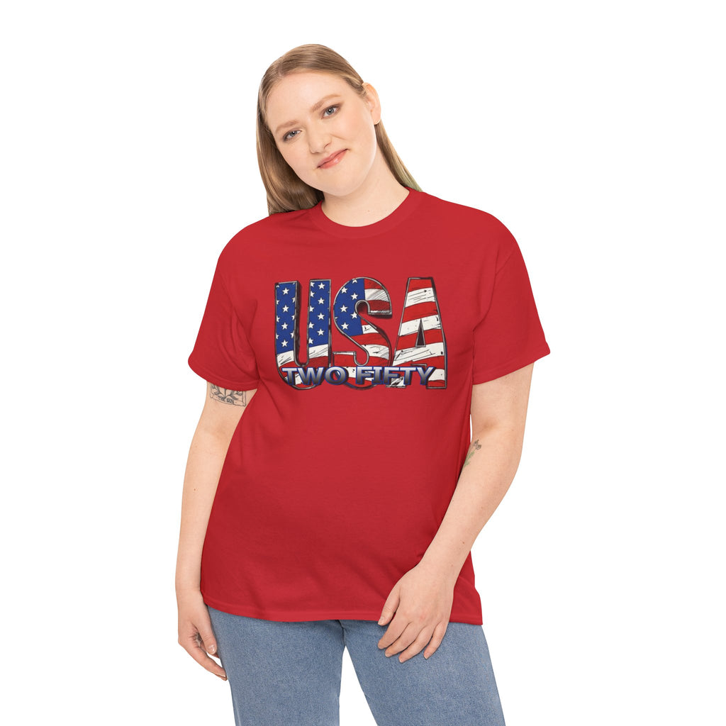"USA Two Fifty" – 250 Years Patriotic America Graphic Tee