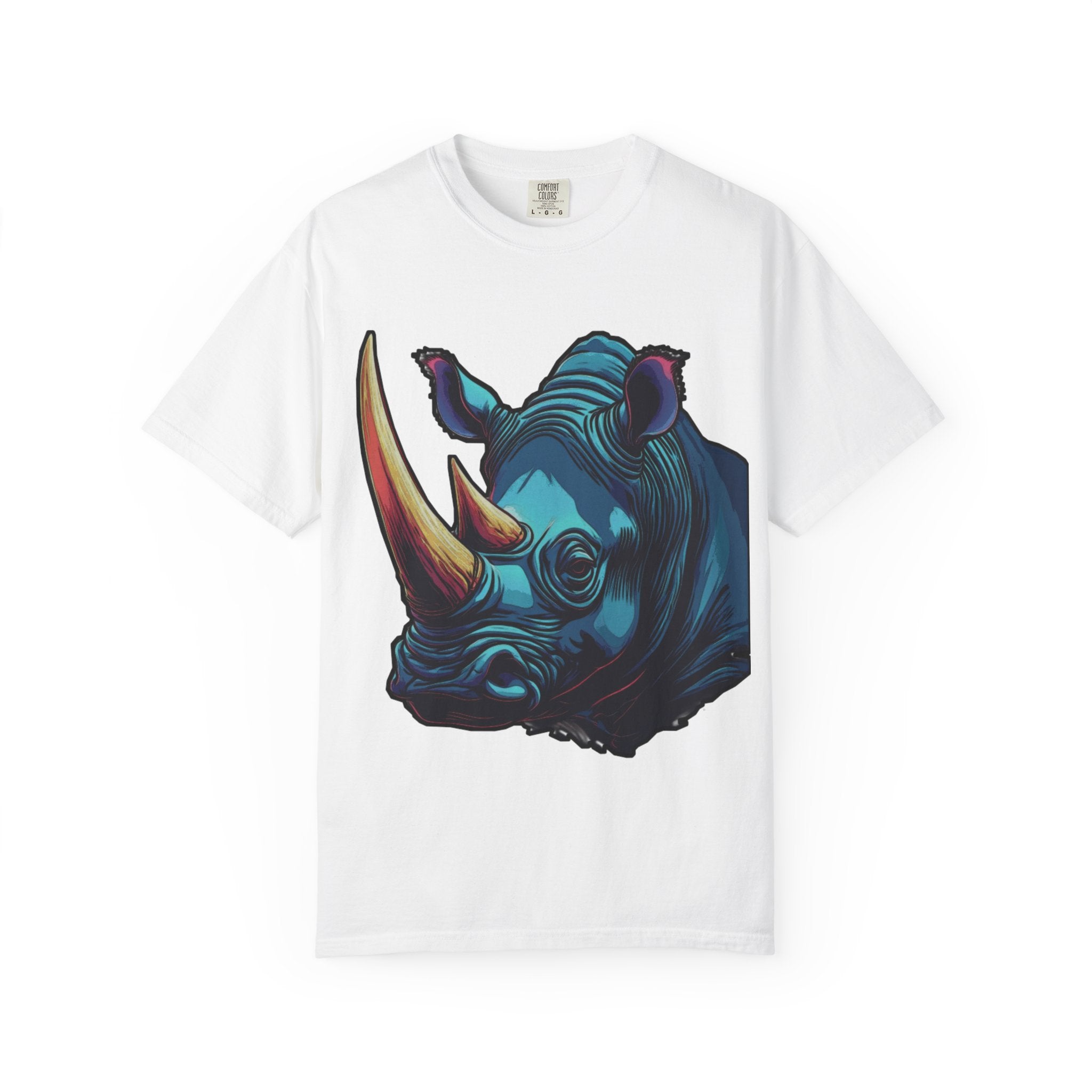 "Rhino Head" Graphic T-Shirt — Bold Animal