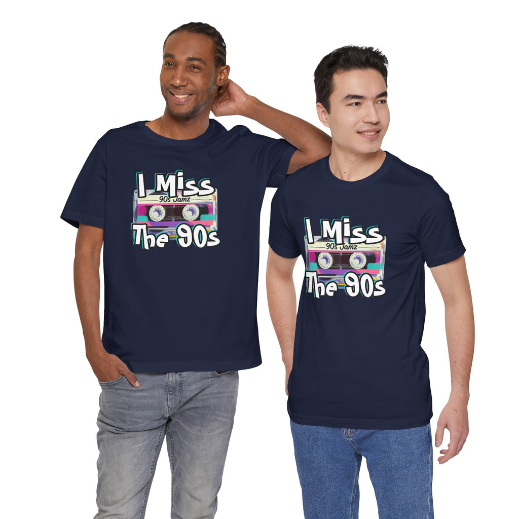 "I Miss The 90s" Retro Cassette Nostalgia Graphic Tee