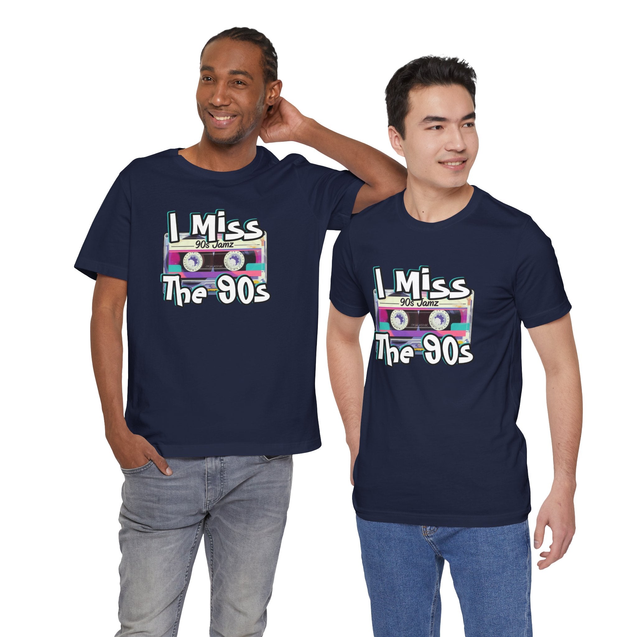 "I Miss The 90s" Retro Cassette Nostalgia Graphic Tee