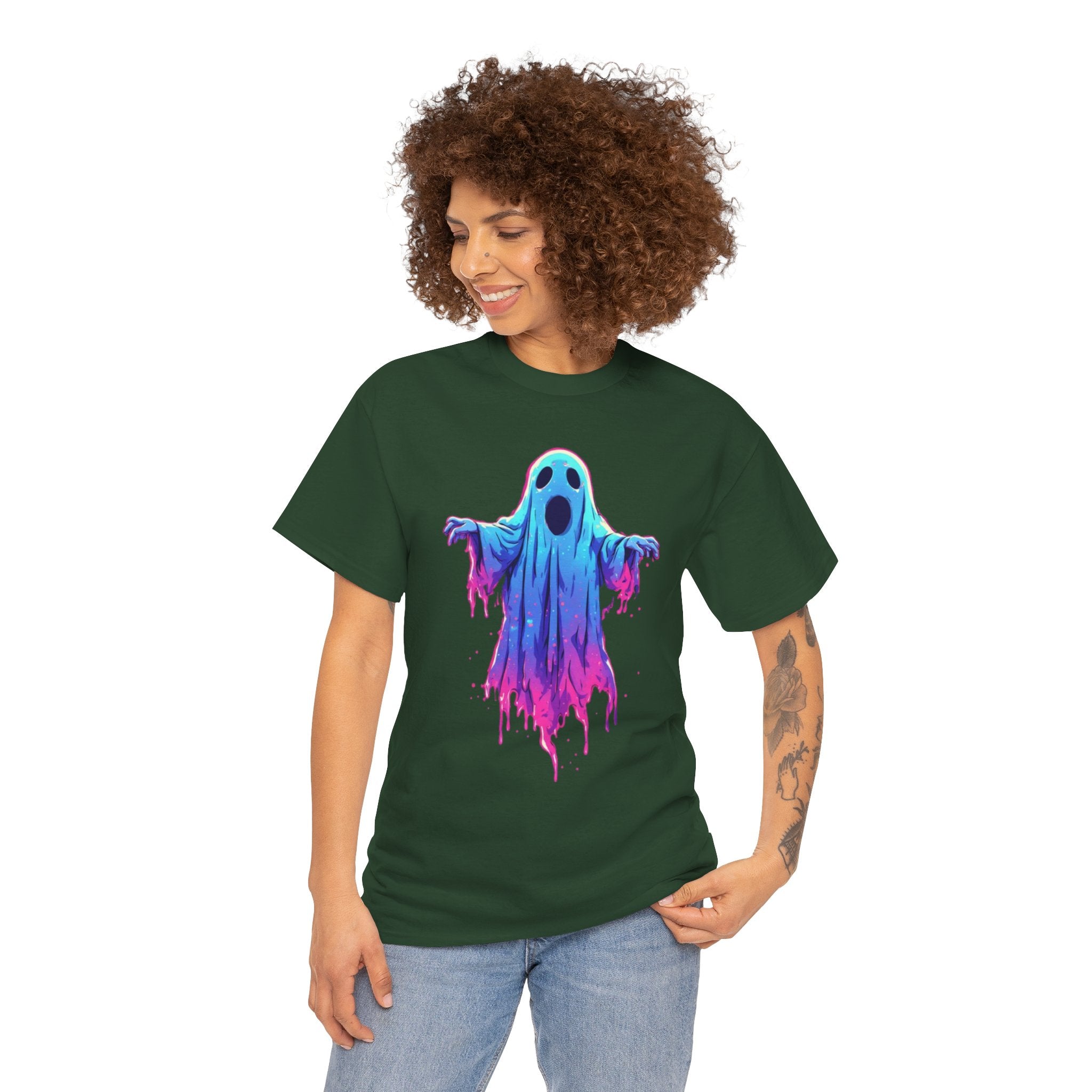 "Ghost Drip" Neon Ghost Graphic Tee