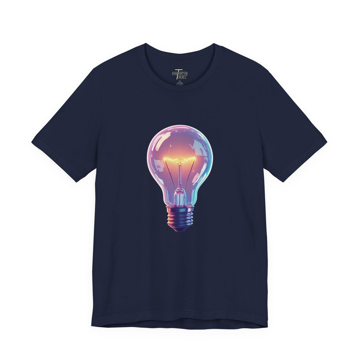 "Bright Ideas" Retro Neon Light Bulb Graphic Tee