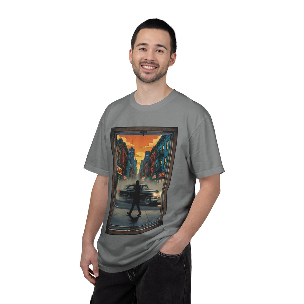 "Walking Alone" City Sidewalk Graphic Tee