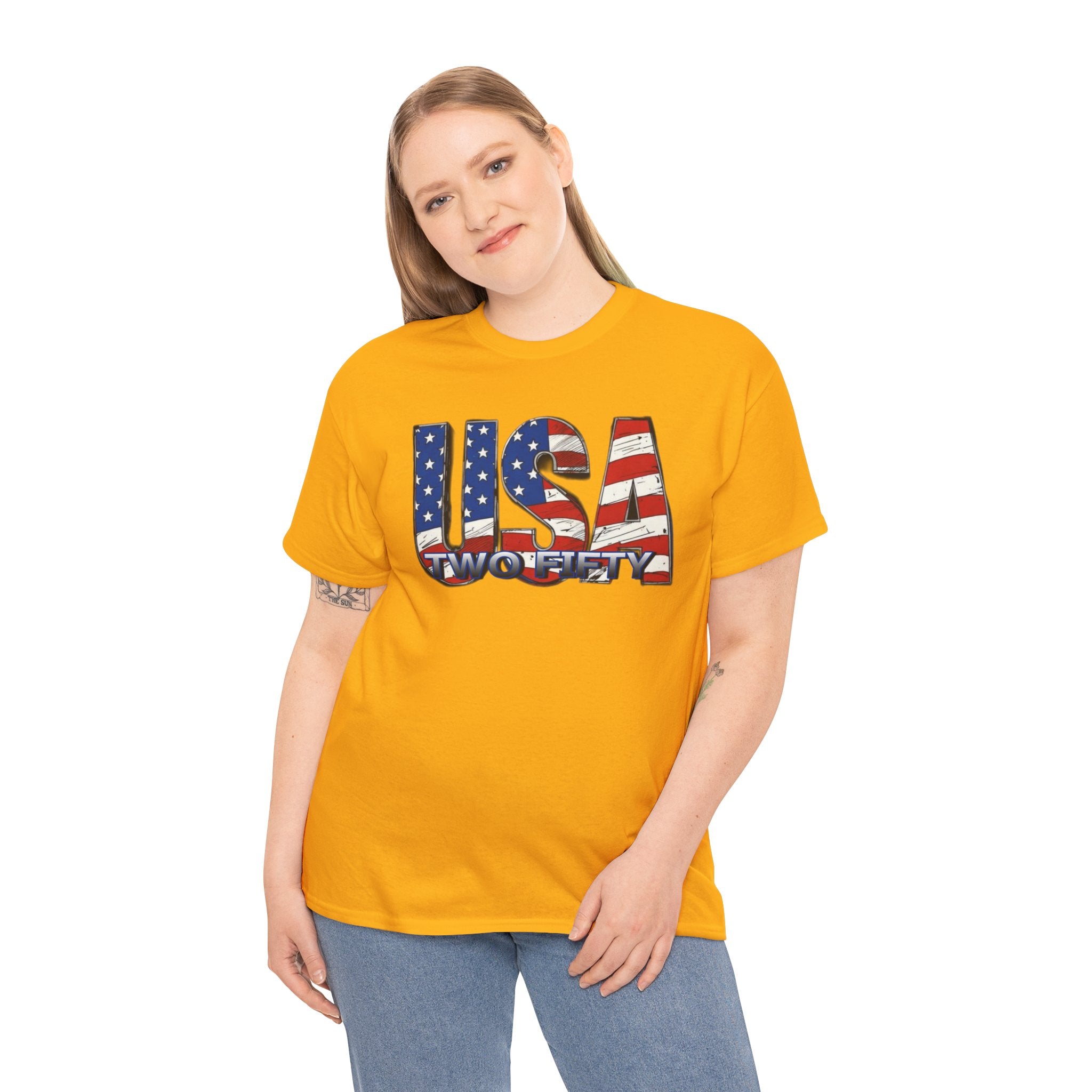 "USA Two Fifty" – 250 Years Patriotic America Graphic Tee