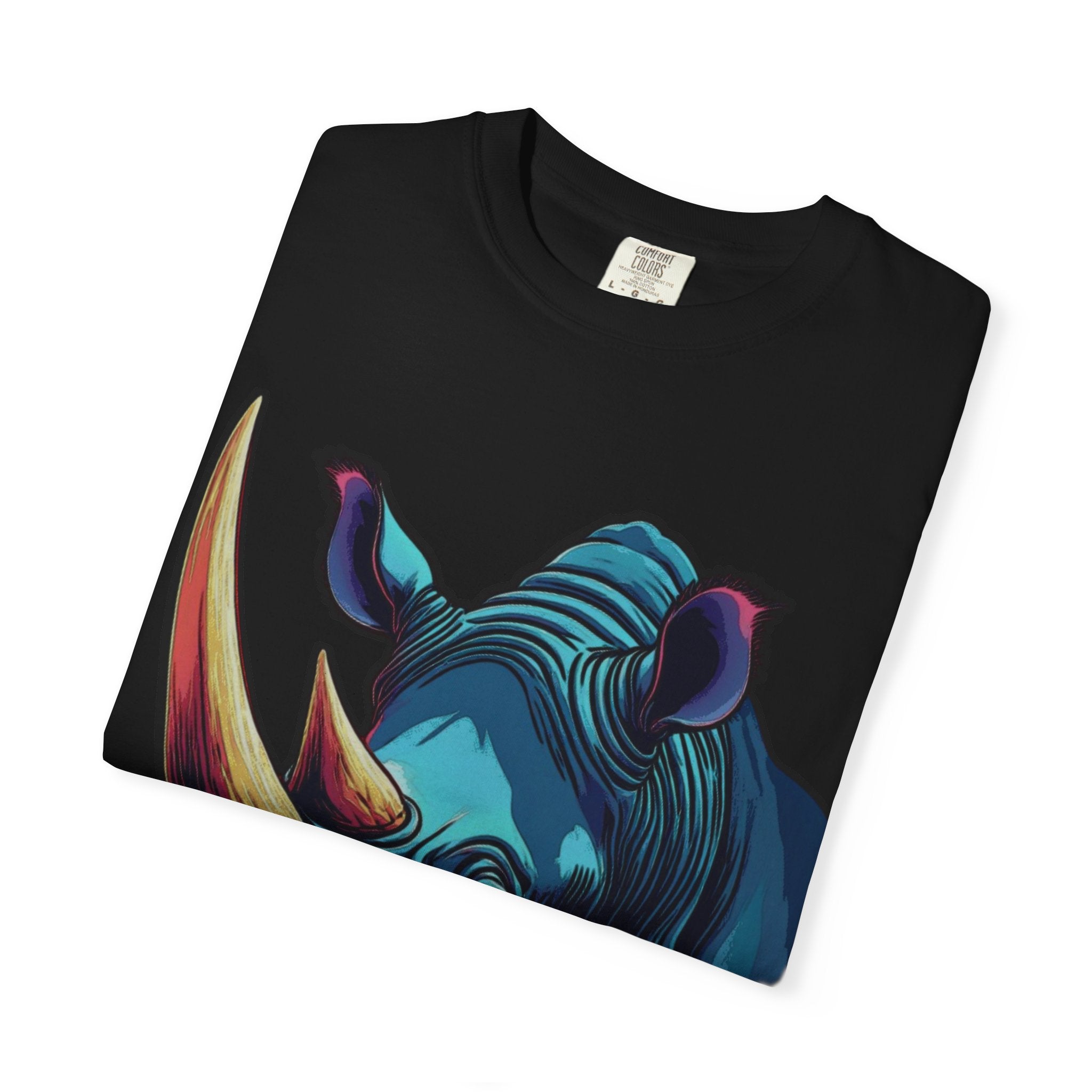 "Rhino Head" Graphic T-Shirt — Bold Animal