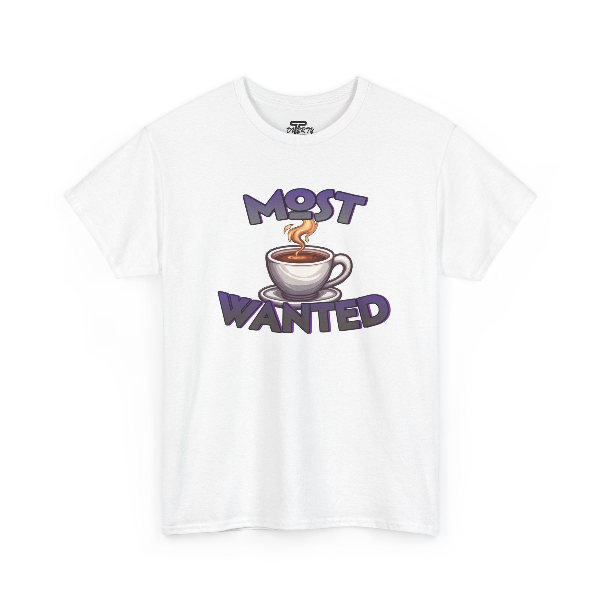 "Most Wanted" Cute Coffee Lover Graphic Tee