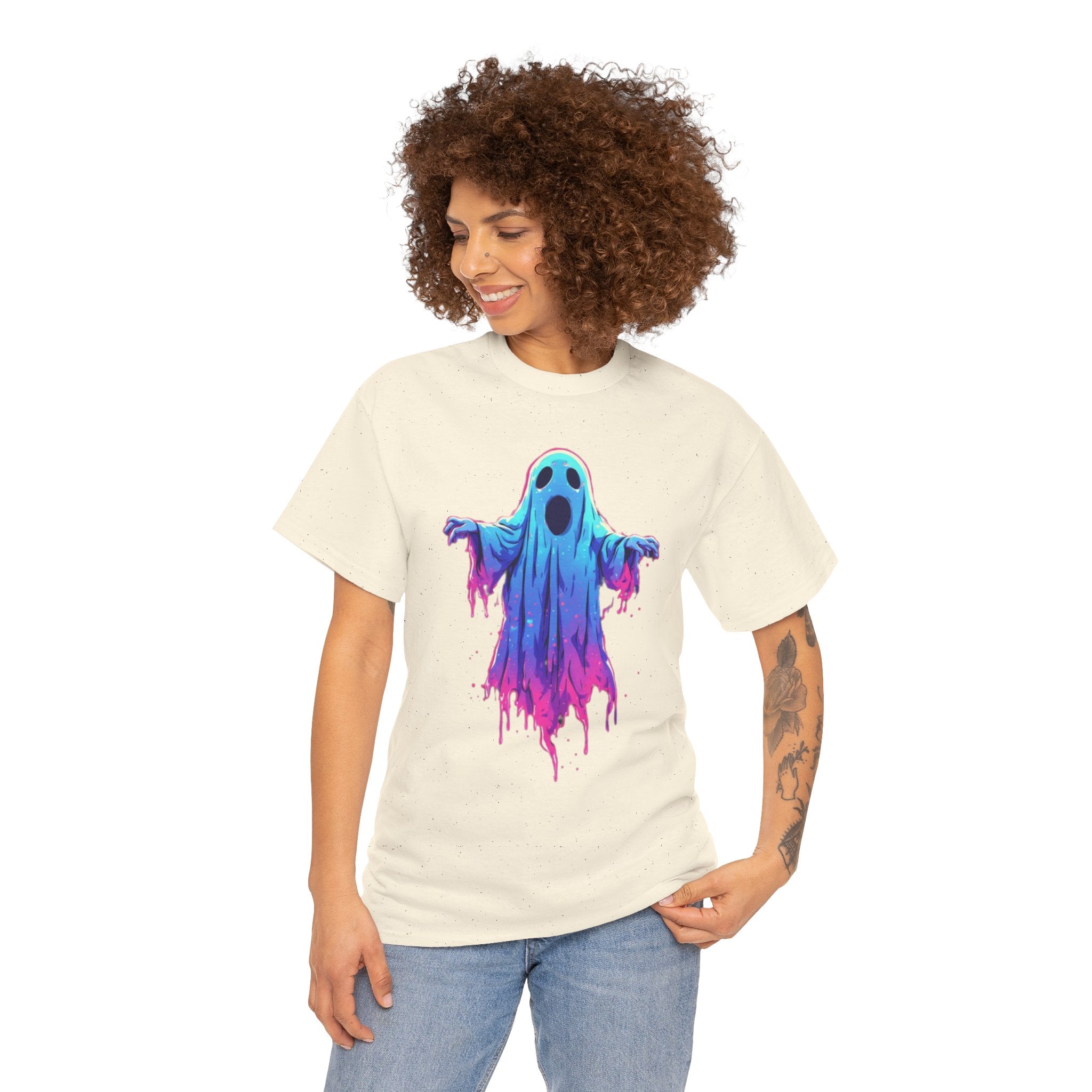"Ghost Drip" Neon Ghost Graphic Tee