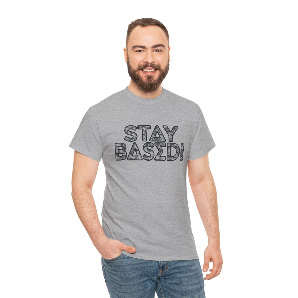 "Stay Based!" Urban Camo Graphic Tee