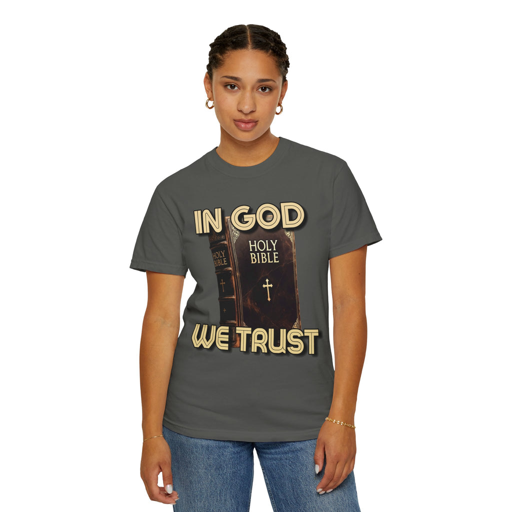 "In God We Trust" Faith Graphic Tee
