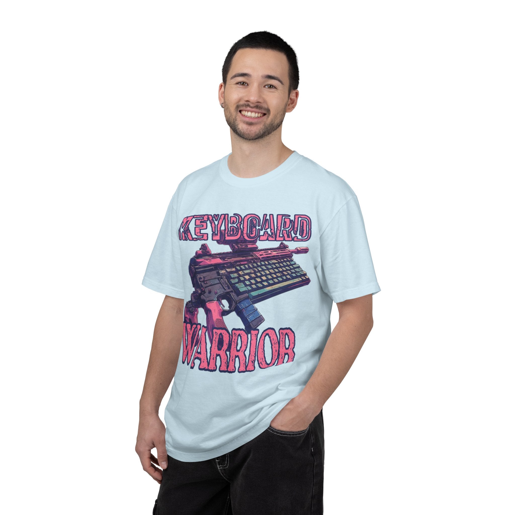 "Keyboard Warrior" Pink Graphic Tee
