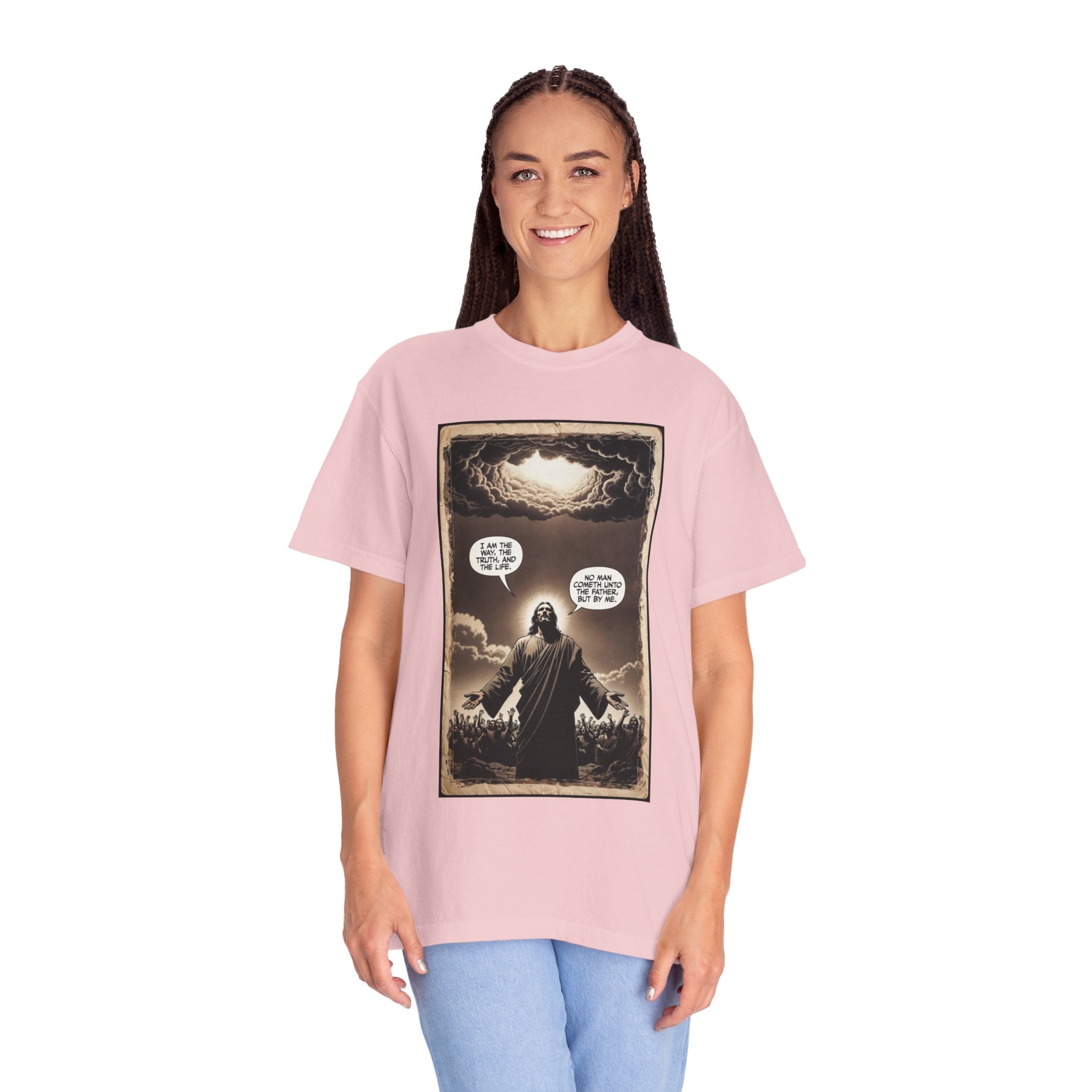 Jesus Comic Panel "I Am The Way" Graphic Tee