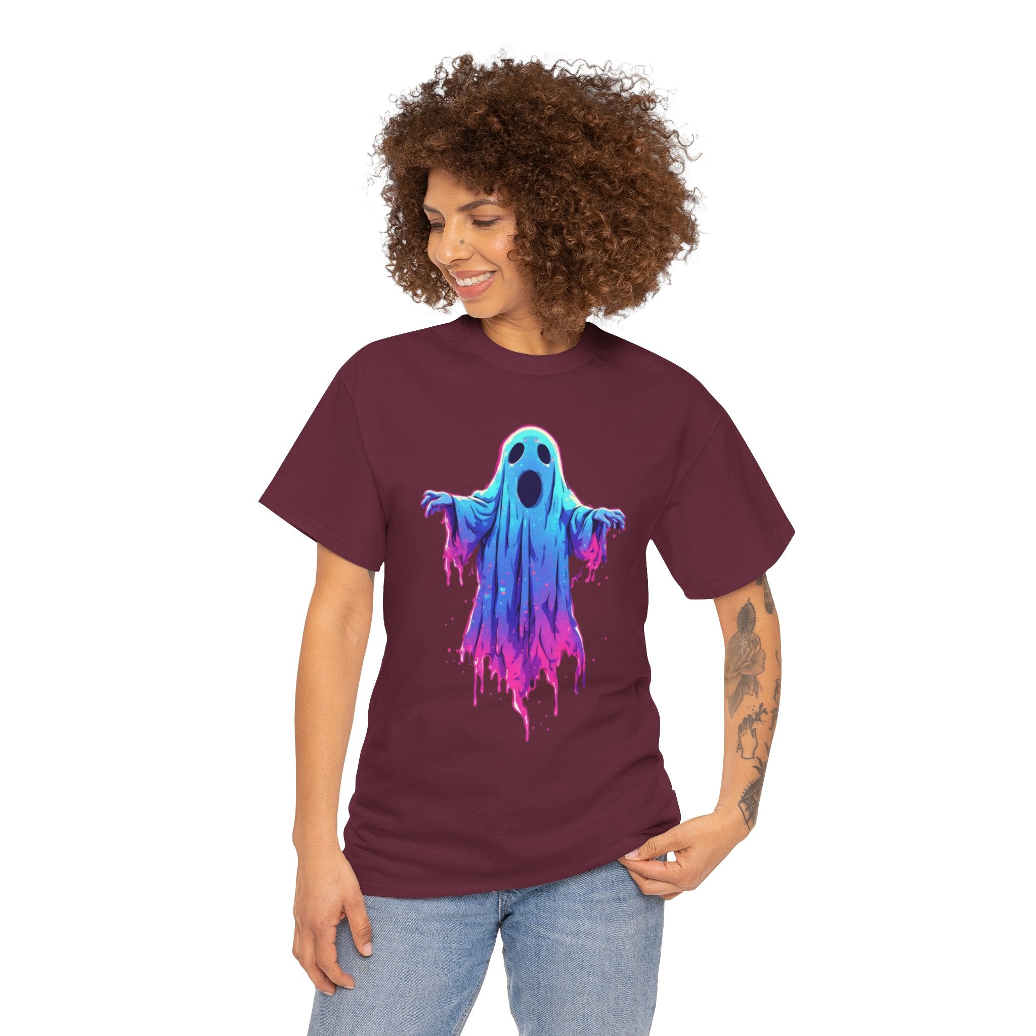 "Ghost Drip" Neon Ghost Graphic Tee