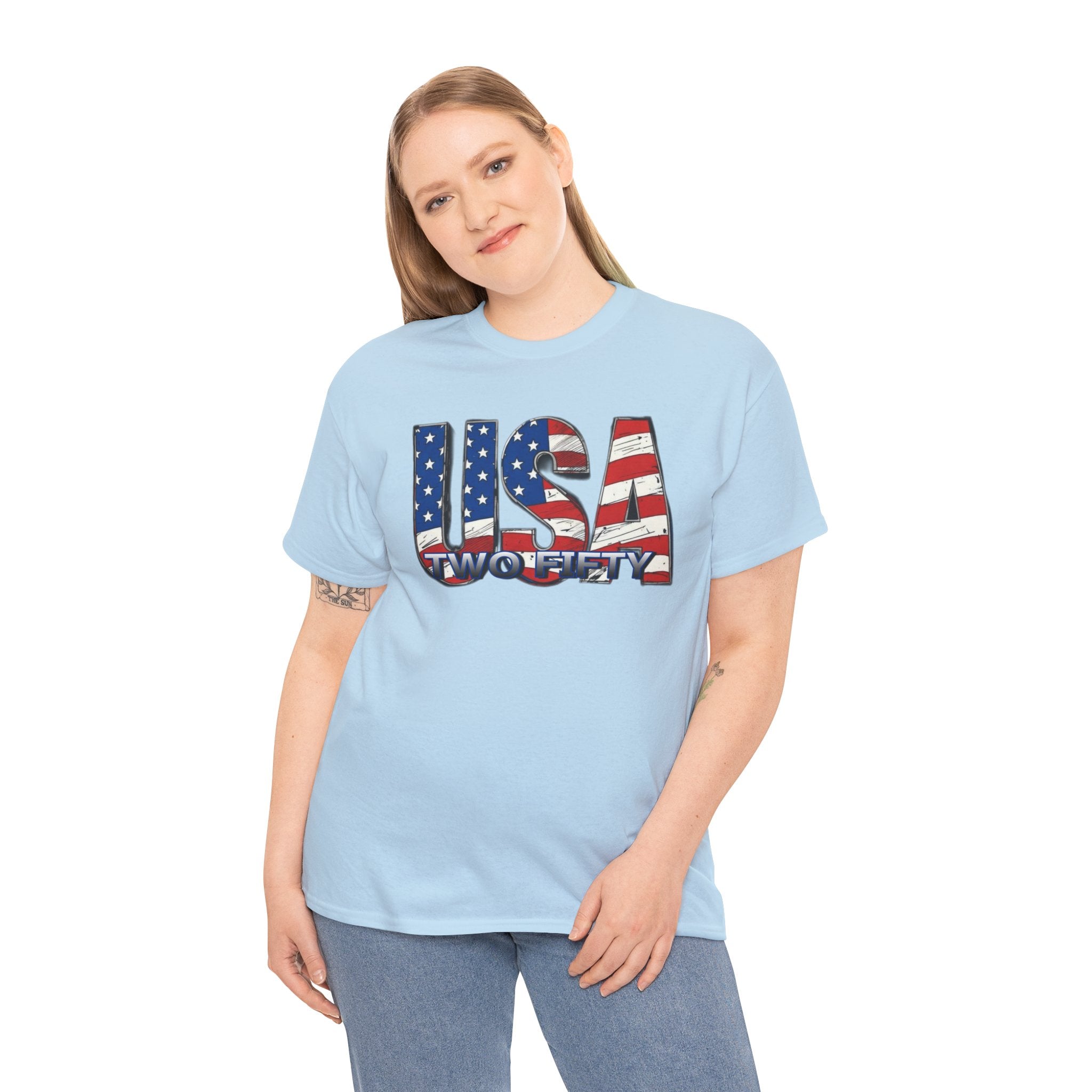 "USA Two Fifty" – 250 Years Patriotic America Graphic Tee