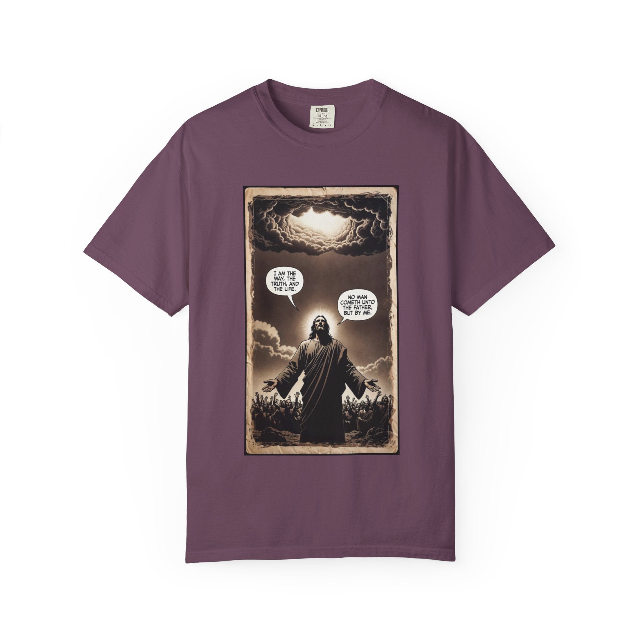 Jesus Comic Panel "I Am The Way" Graphic Tee