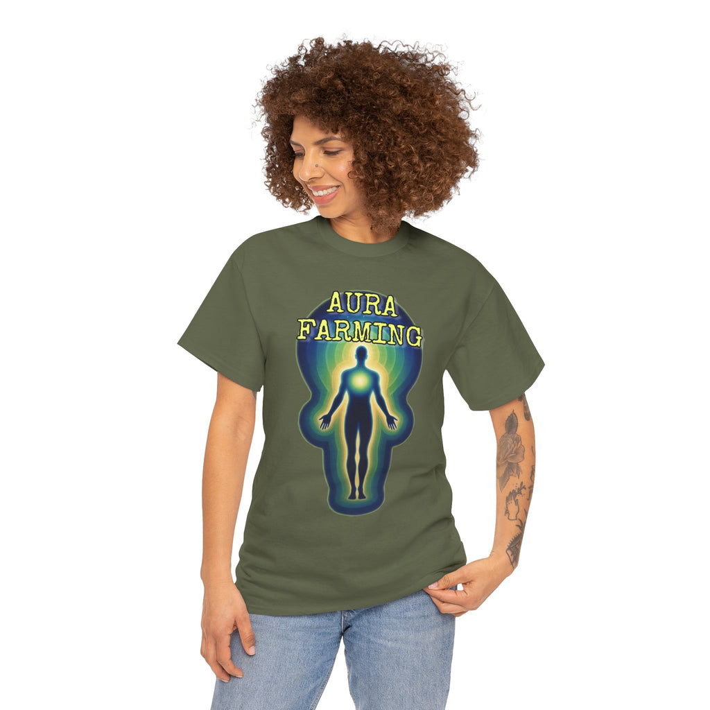 "Aura Farming" — Spiritual Energy Graphic Tee