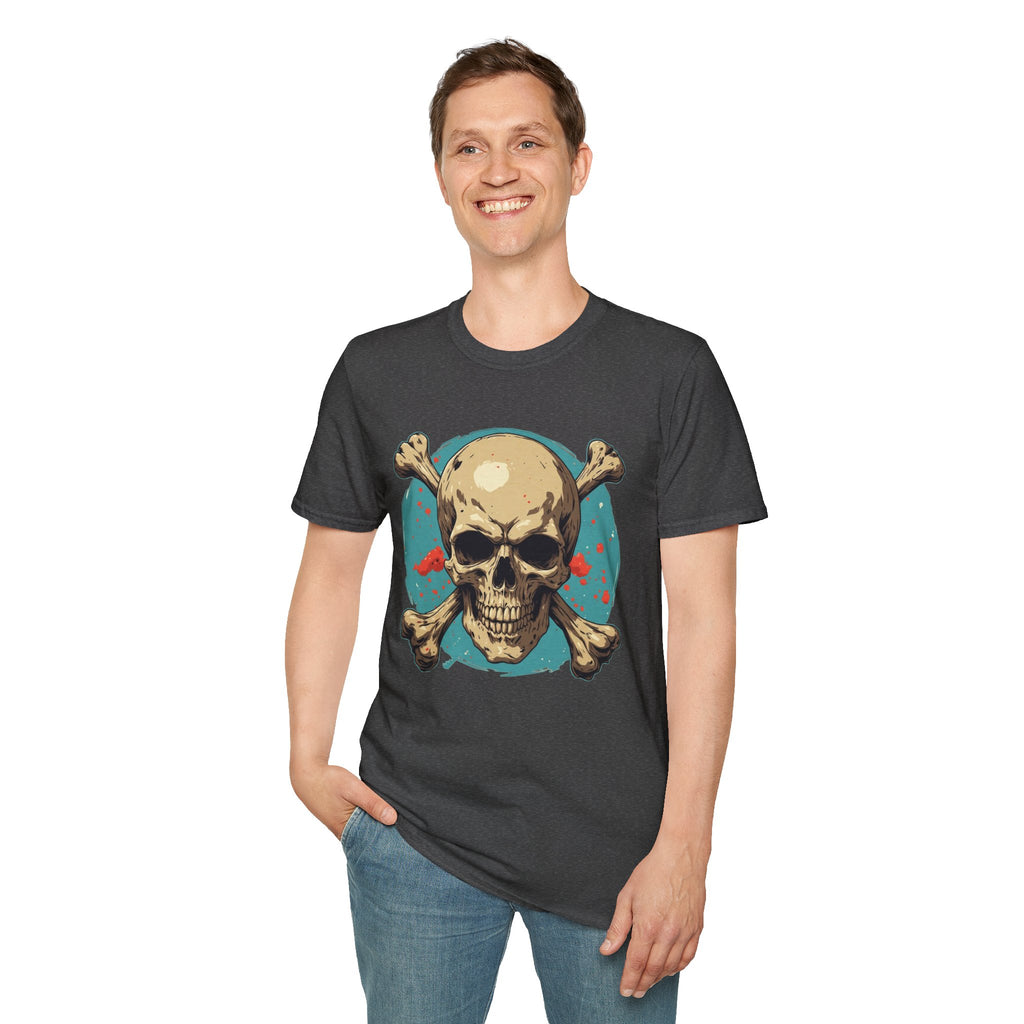 "Skull & Crossbones" Retro Pirate Skull Graphic Tee