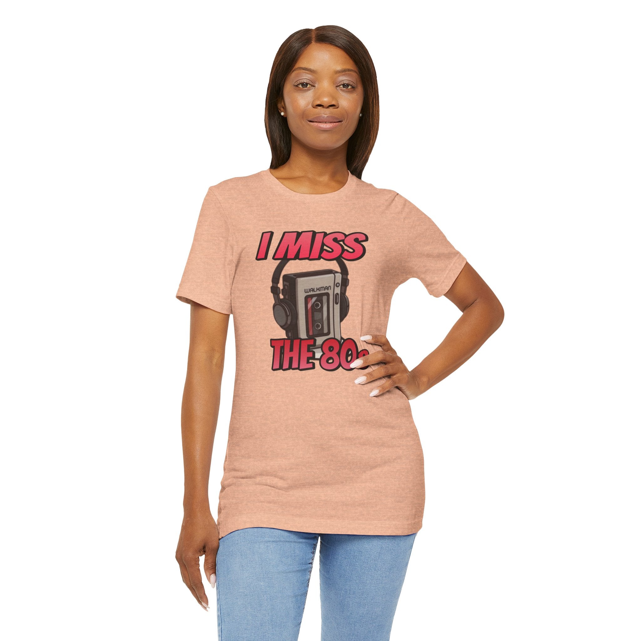 "I Miss the 80s" Retro Walkman Nostalgia Graphic Tee