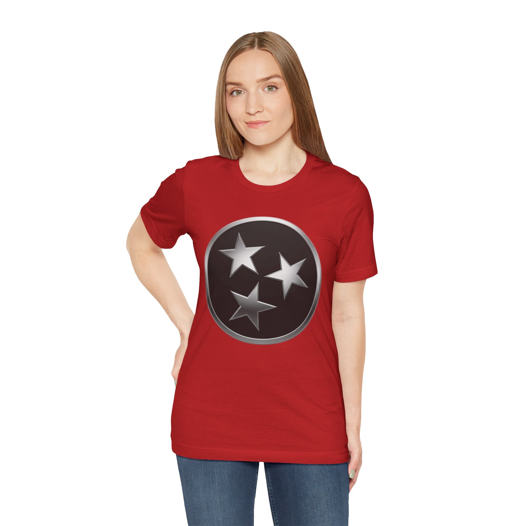 "Tennessee Pride" Metallic Black State Emblem Graphic Tee