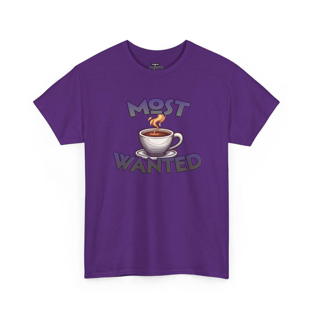 "Most Wanted" Cute Coffee Lover Graphic Tee