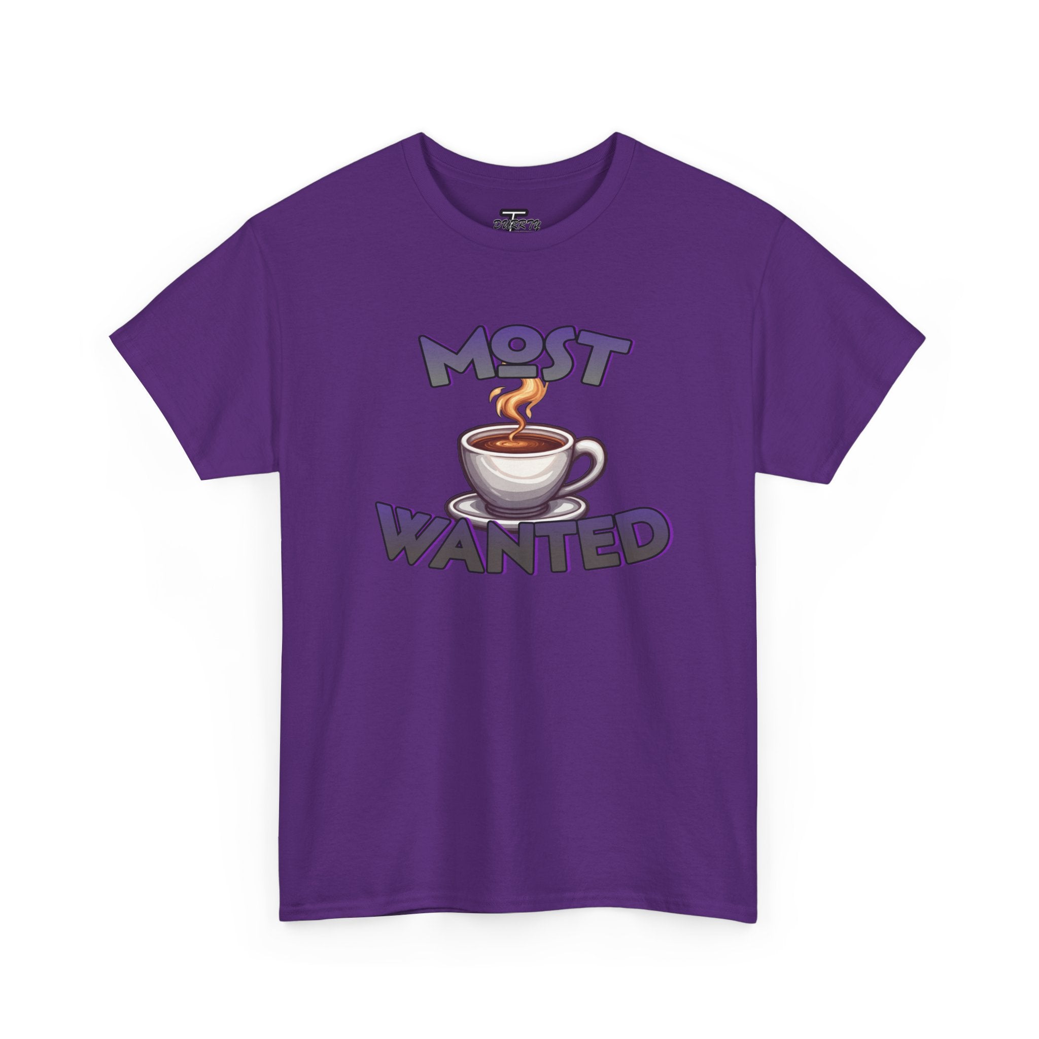 "Most Wanted" Cute Coffee Lover Graphic Tee