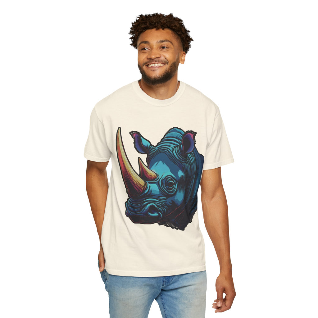 "Rhino Head" Graphic T-Shirt — Bold Animal