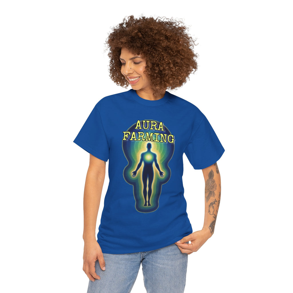 "Aura Farming" — Spiritual Energy Graphic Tee