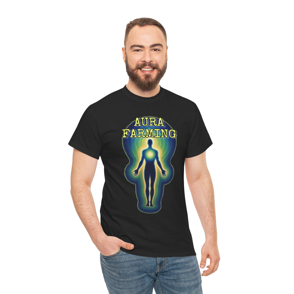 "Aura Farming" — Spiritual Energy Graphic Tee