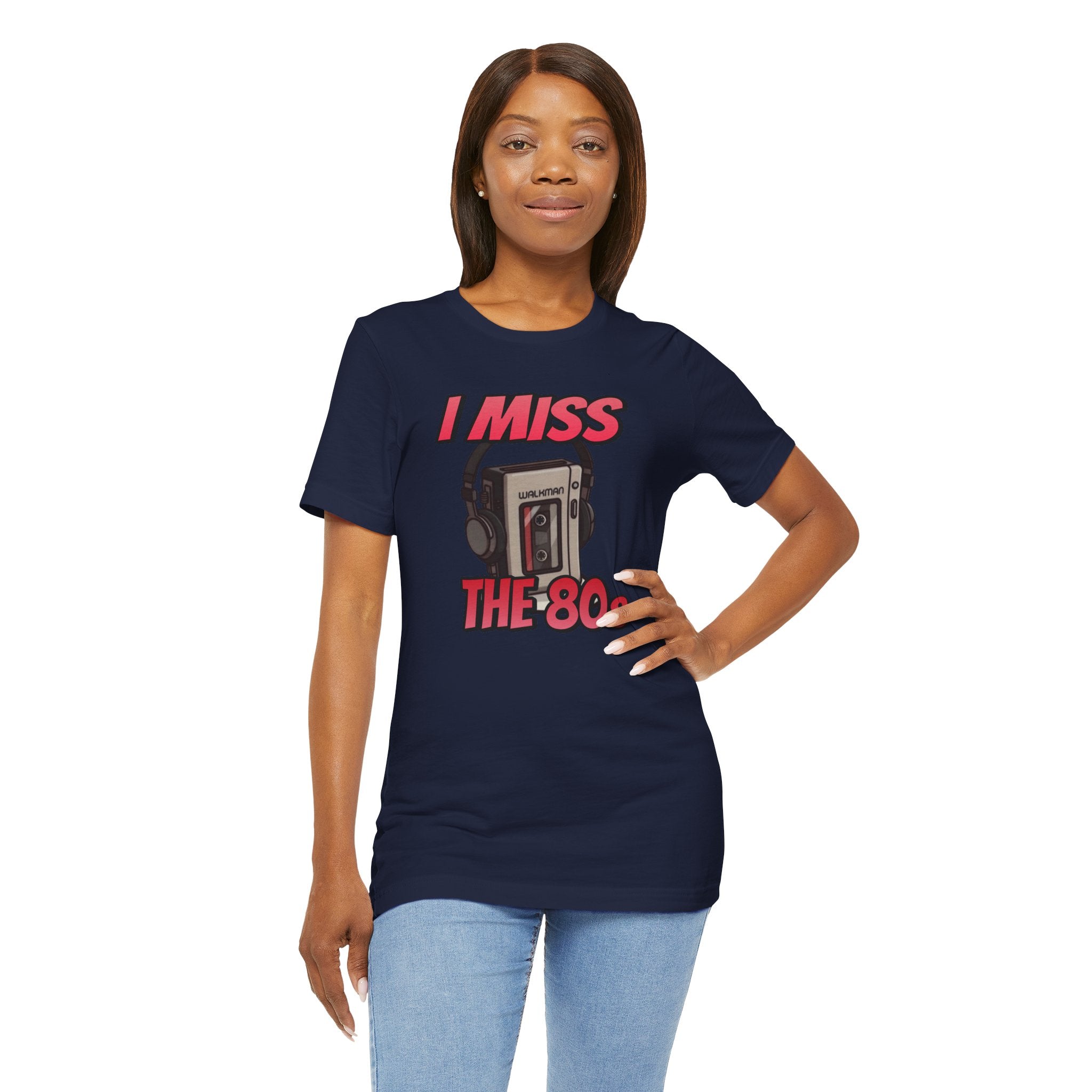 "I Miss the 80s" Retro Walkman Nostalgia Graphic Tee