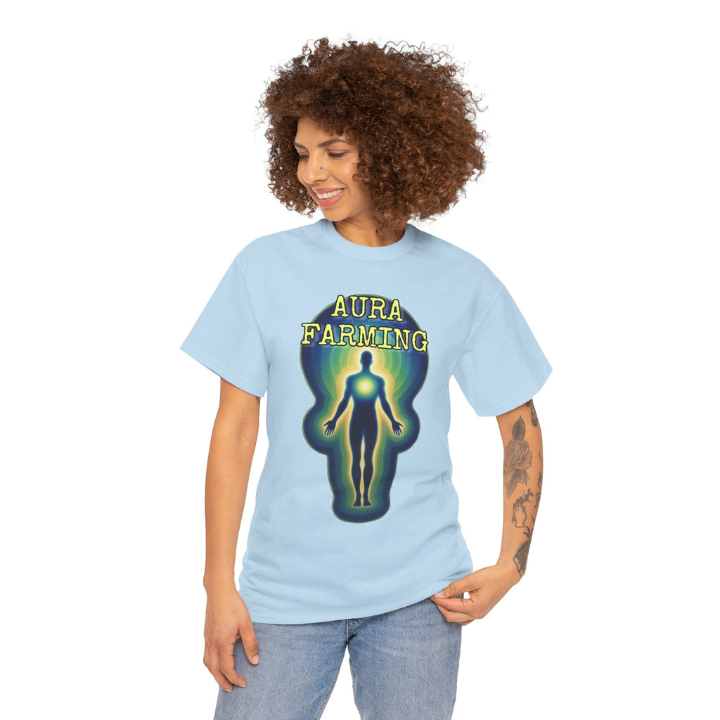 "Aura Farming" — Spiritual Energy Graphic Tee