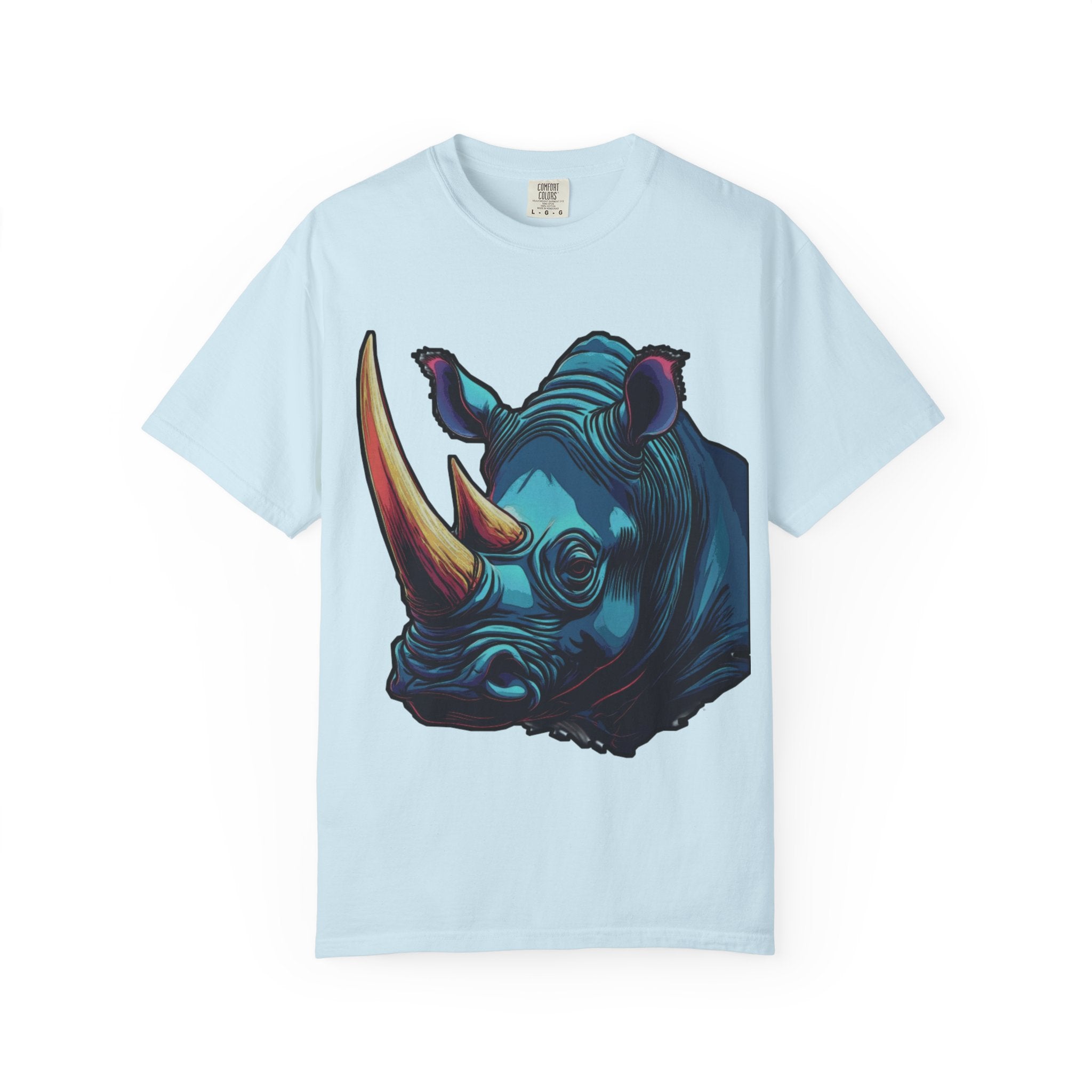 "Rhino Head" Graphic T-Shirt — Bold Animal
