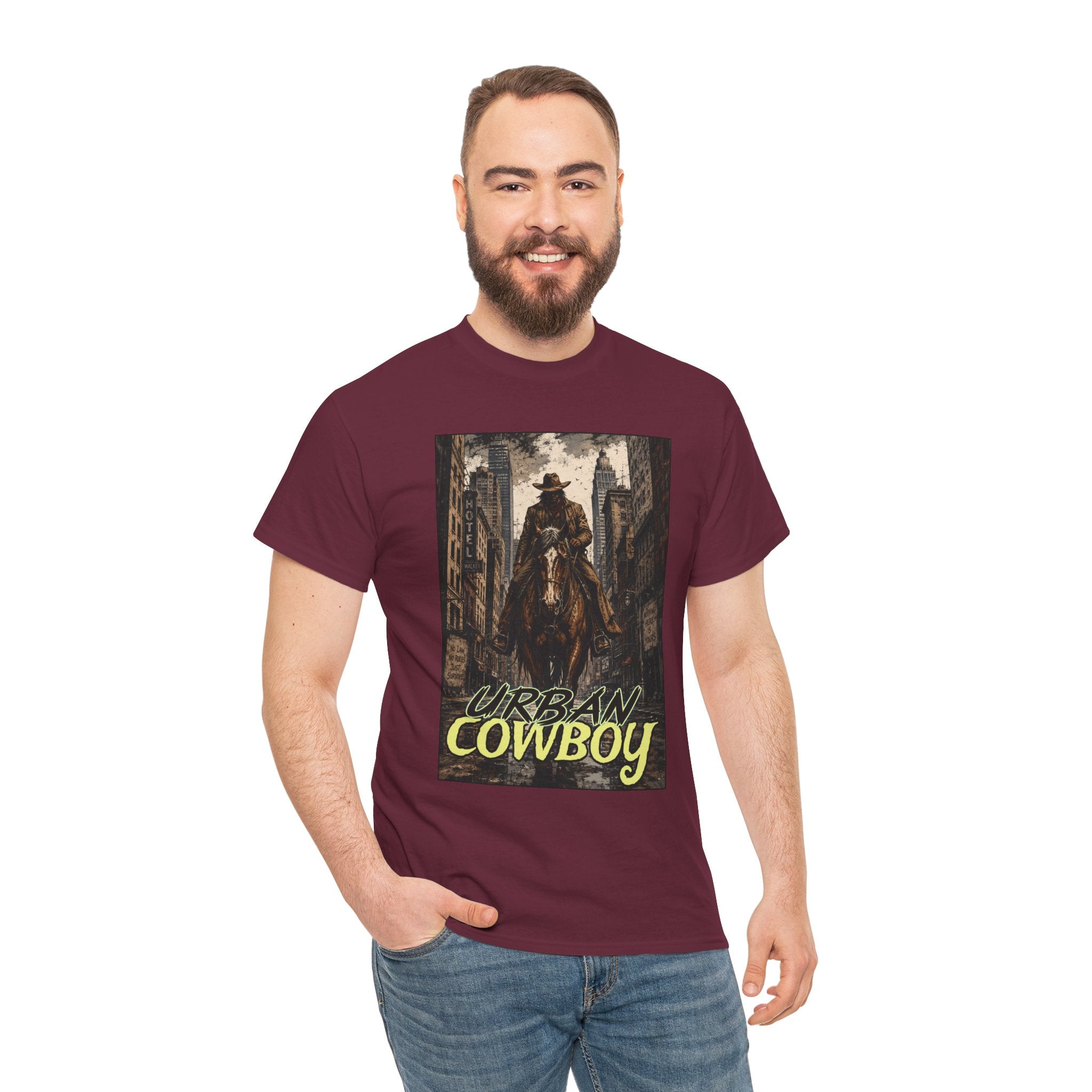 "Urban Cowboy" Retro City Cowboy Graphic Tee