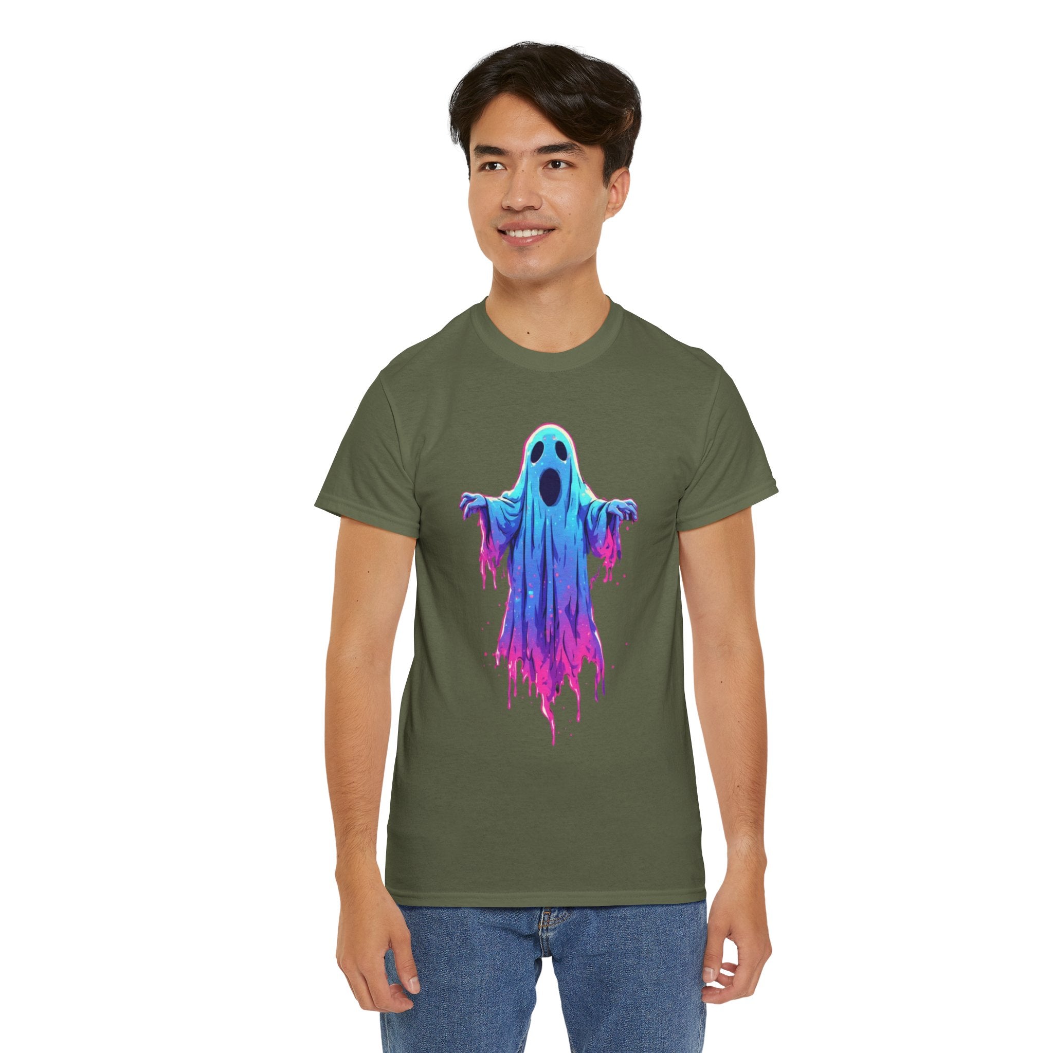 "Ghost Drip" Neon Ghost Graphic Tee