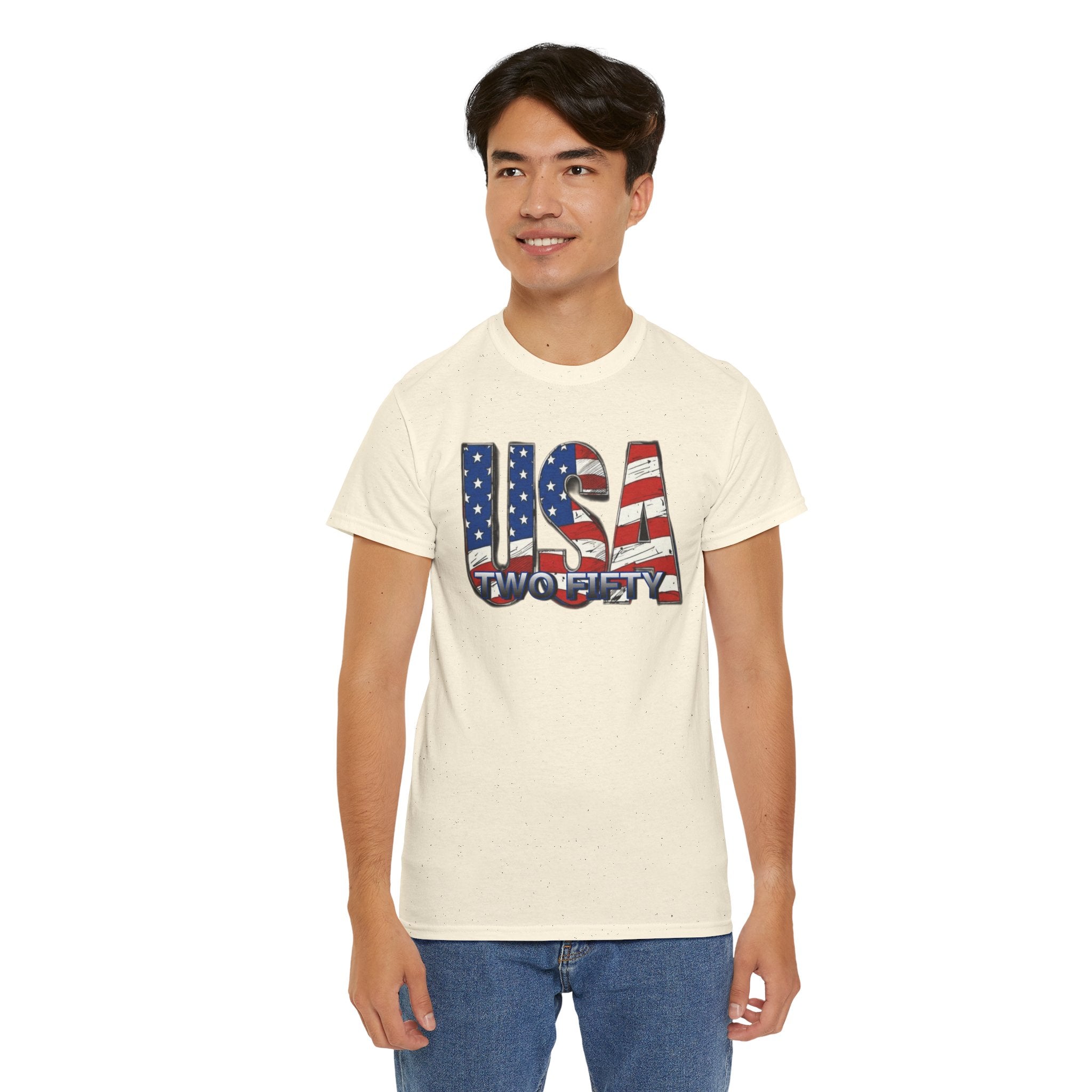 "USA Two Fifty" – 250 Years Patriotic America Graphic Tee