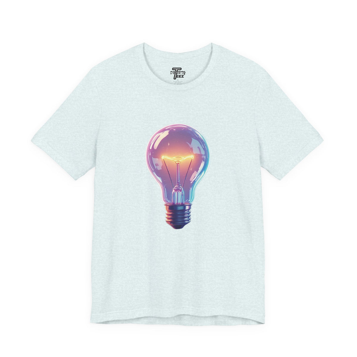 "Bright Ideas" Retro Neon Light Bulb Graphic Tee