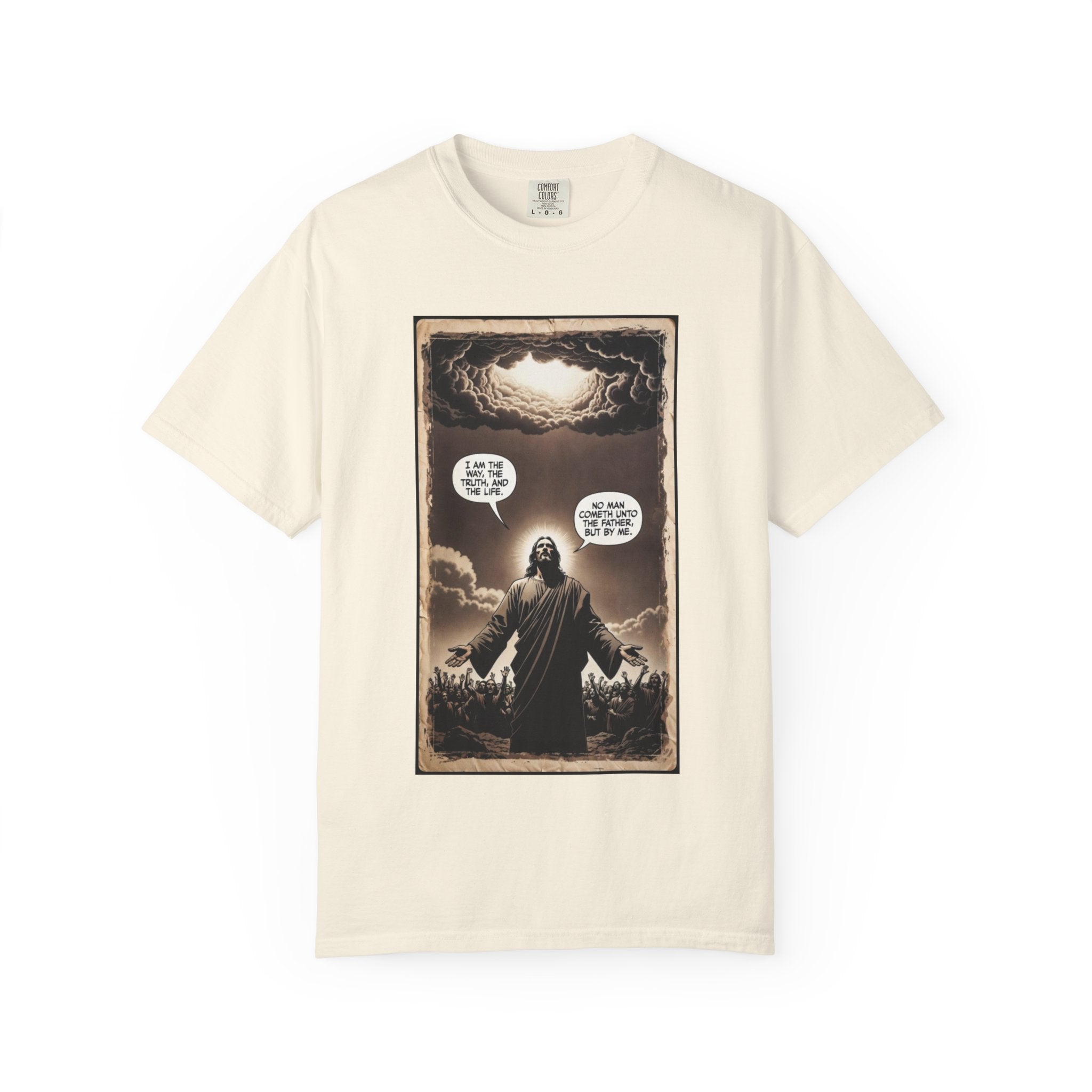 Jesus Comic Panel "I Am The Way" Graphic Tee