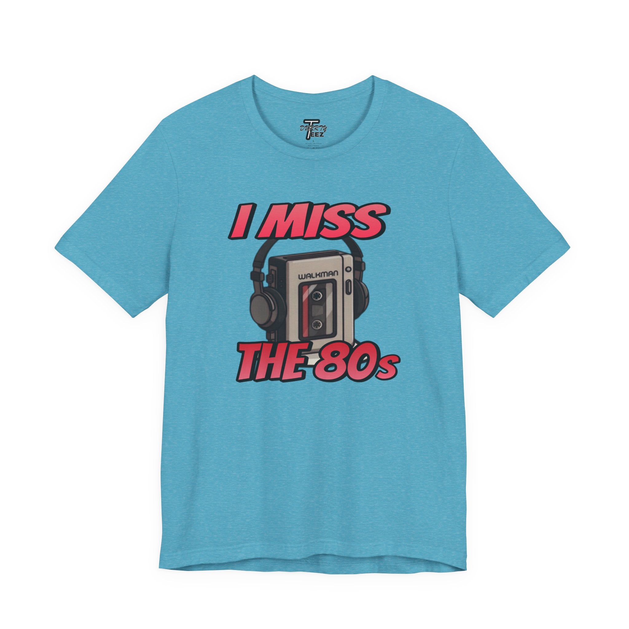 "I Miss the 80s" Retro Walkman Nostalgia Graphic Tee