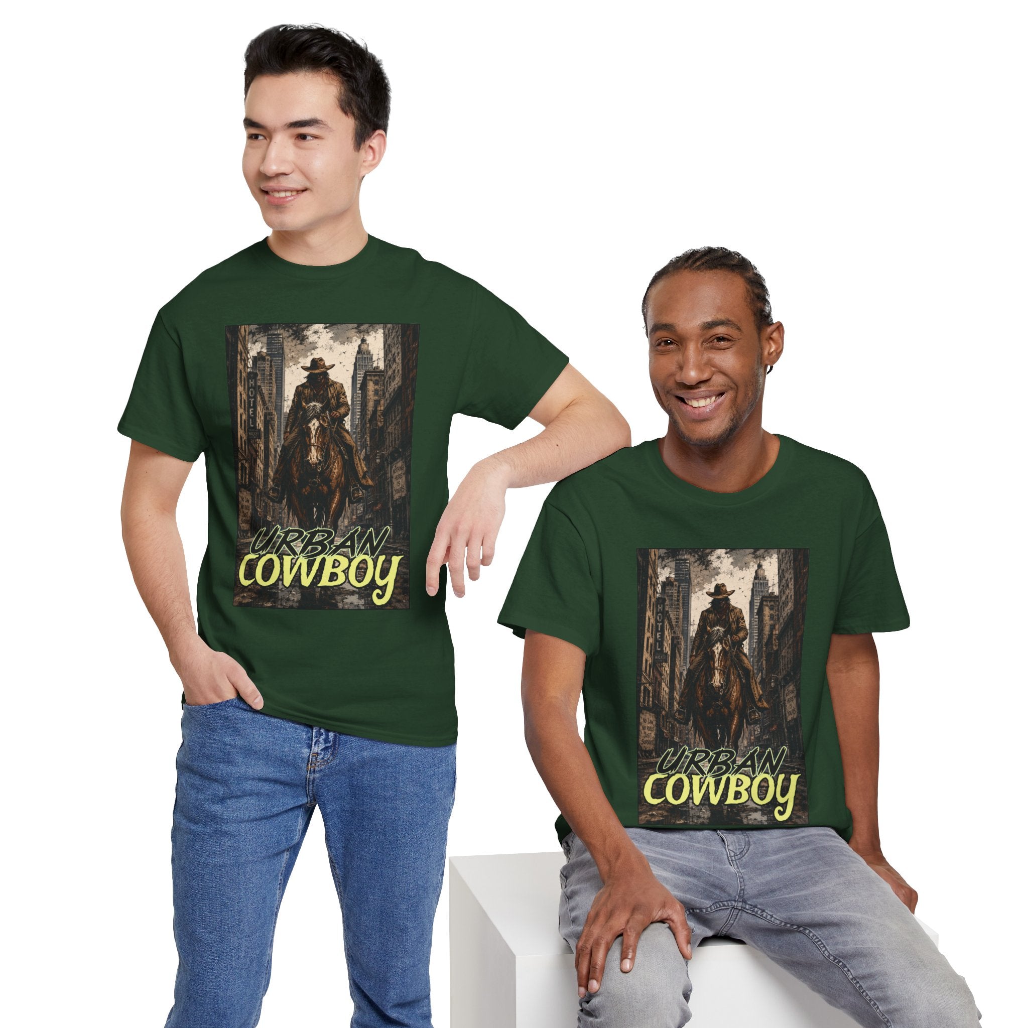 "Urban Cowboy" Retro City Cowboy Graphic Tee