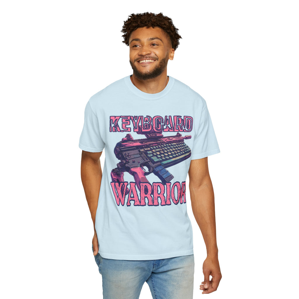 "Keyboard Warrior" Pink Graphic Tee