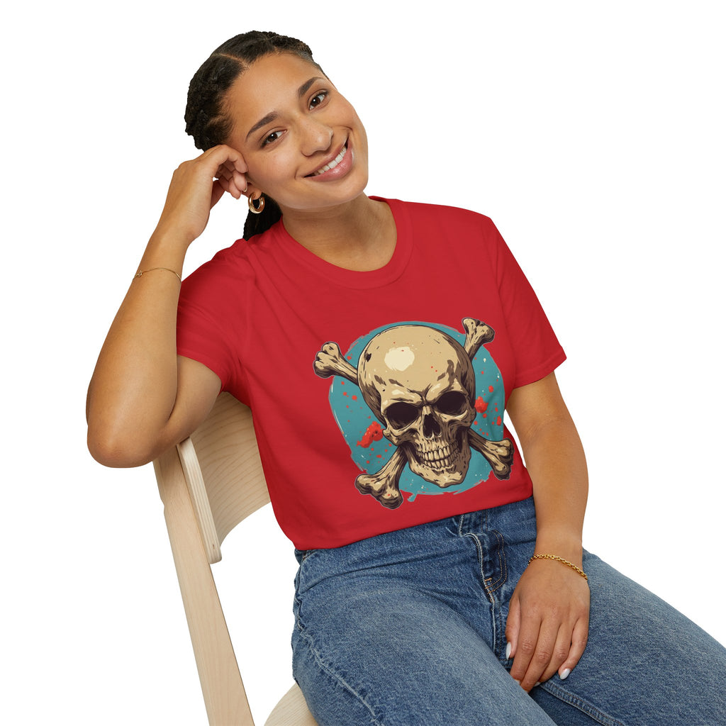 "Skull & Crossbones" Retro Pirate Skull Graphic Tee