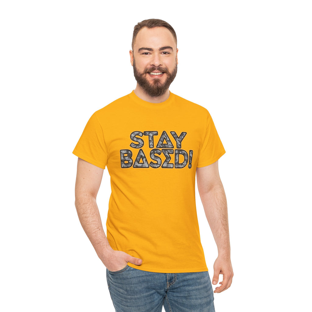 "Stay Based!" Urban Camo Graphic Tee