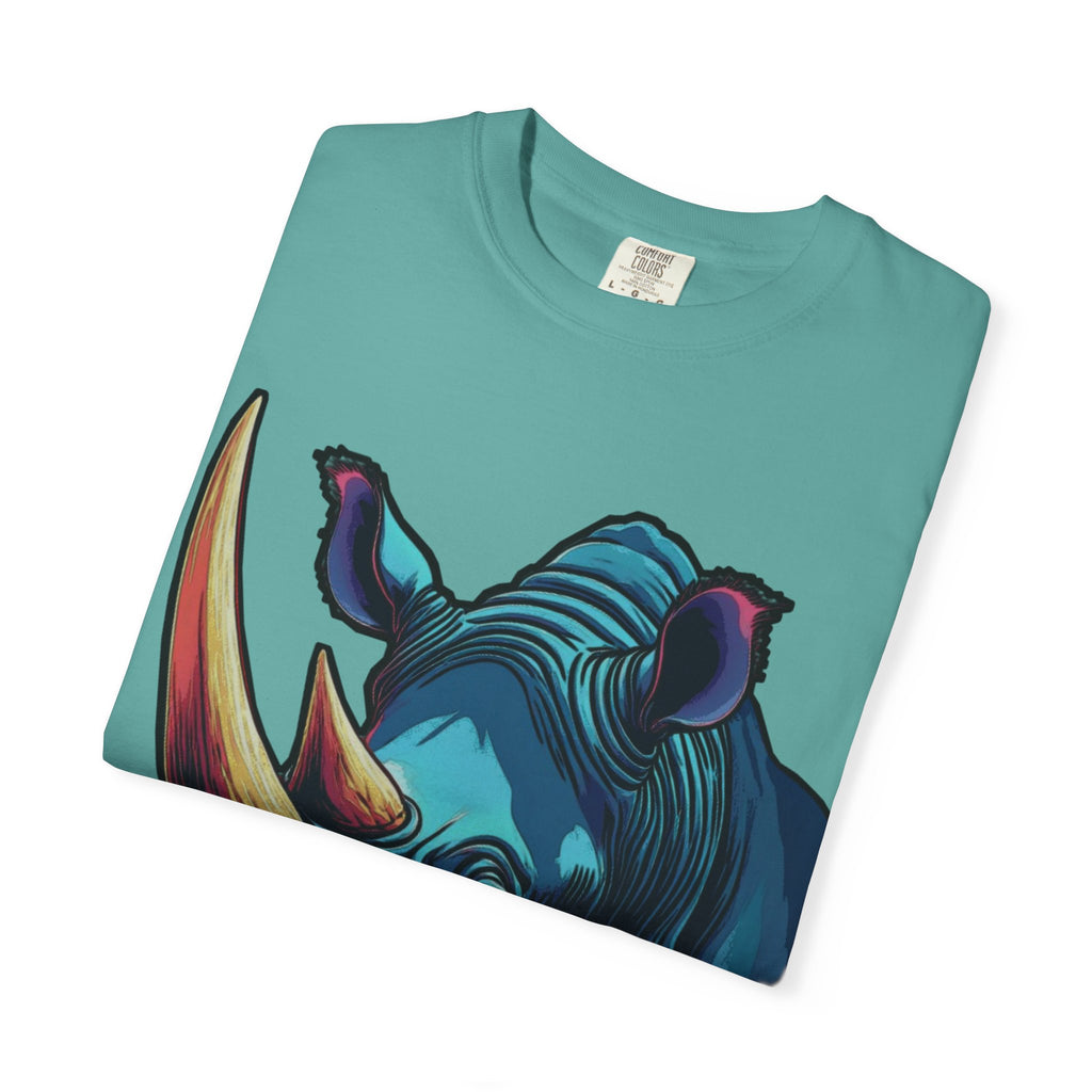 "Rhino Head" Graphic T-Shirt — Bold Animal