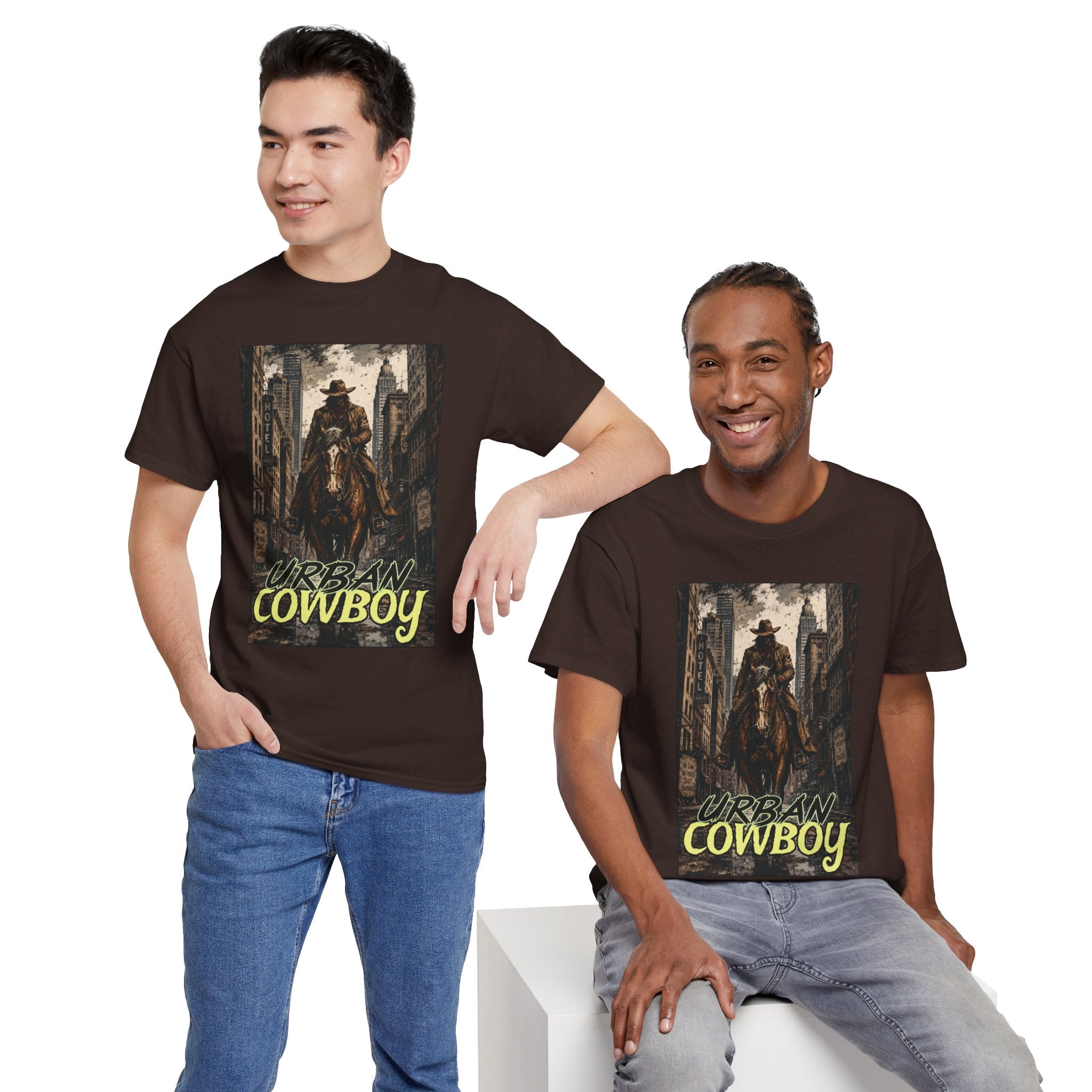 "Urban Cowboy" Retro City Cowboy Graphic Tee